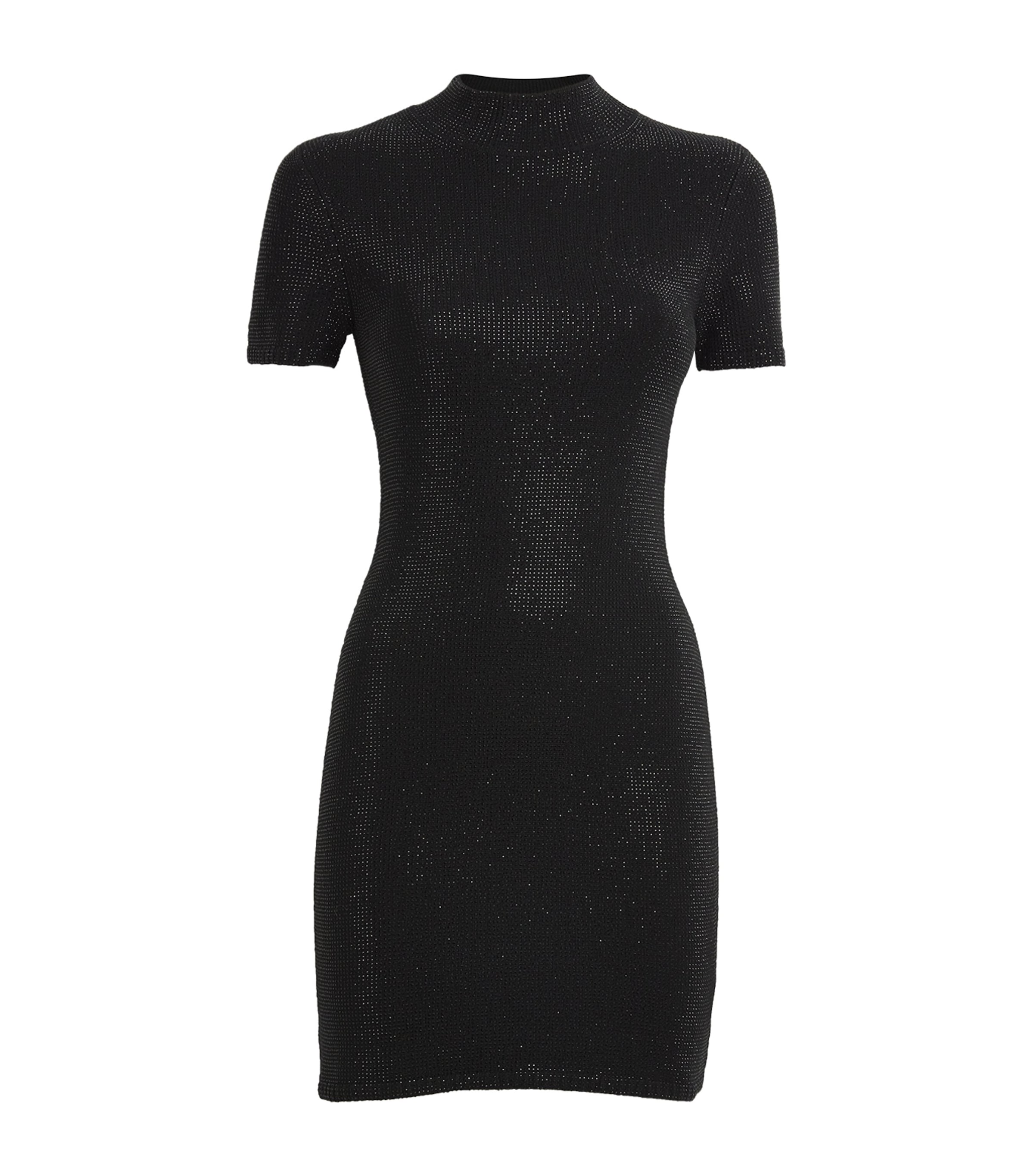 Alexander Wang Wool-Blend Crystal Mini Dress