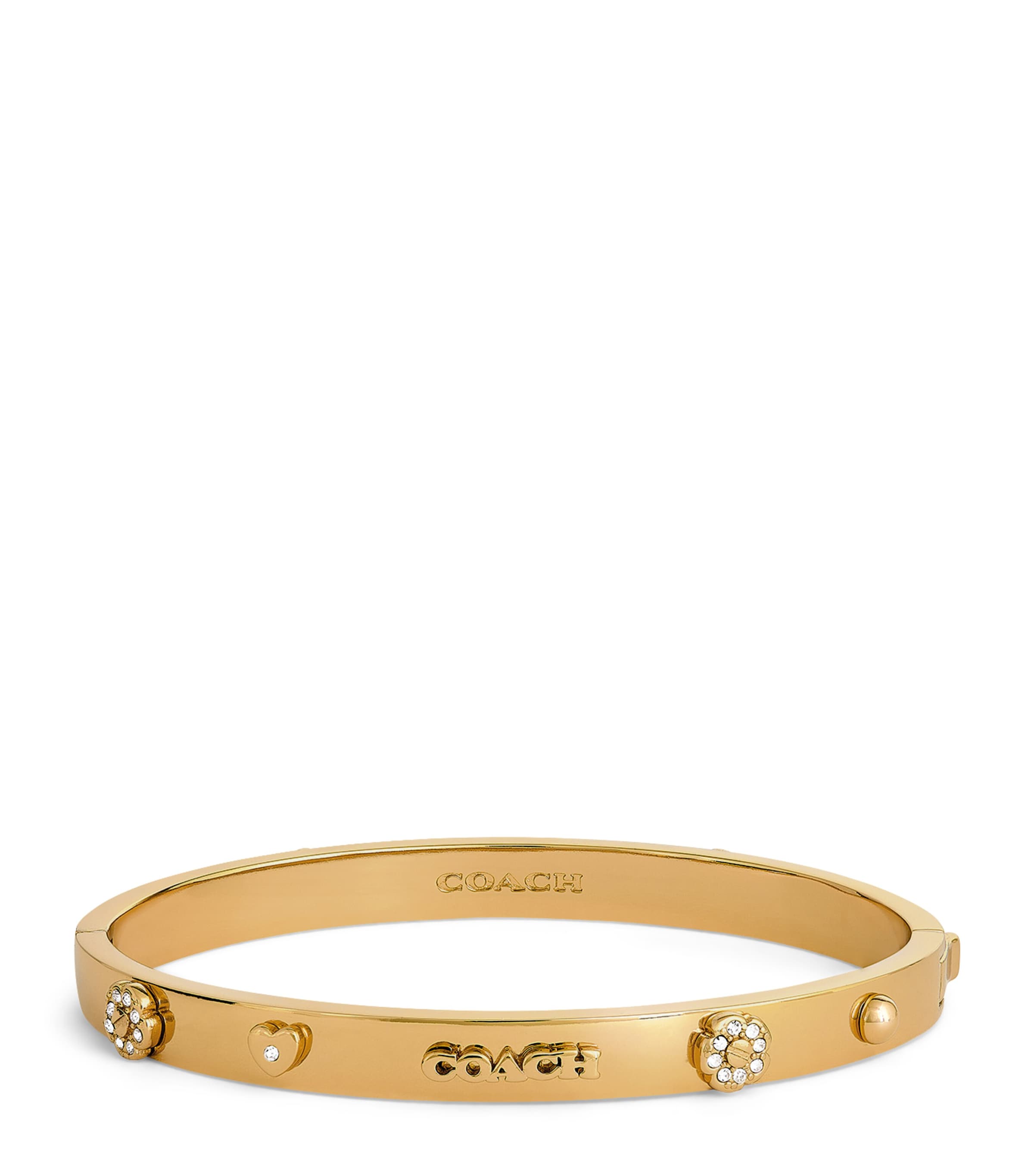 Coach Signature Mixed Motif Bangle Gold