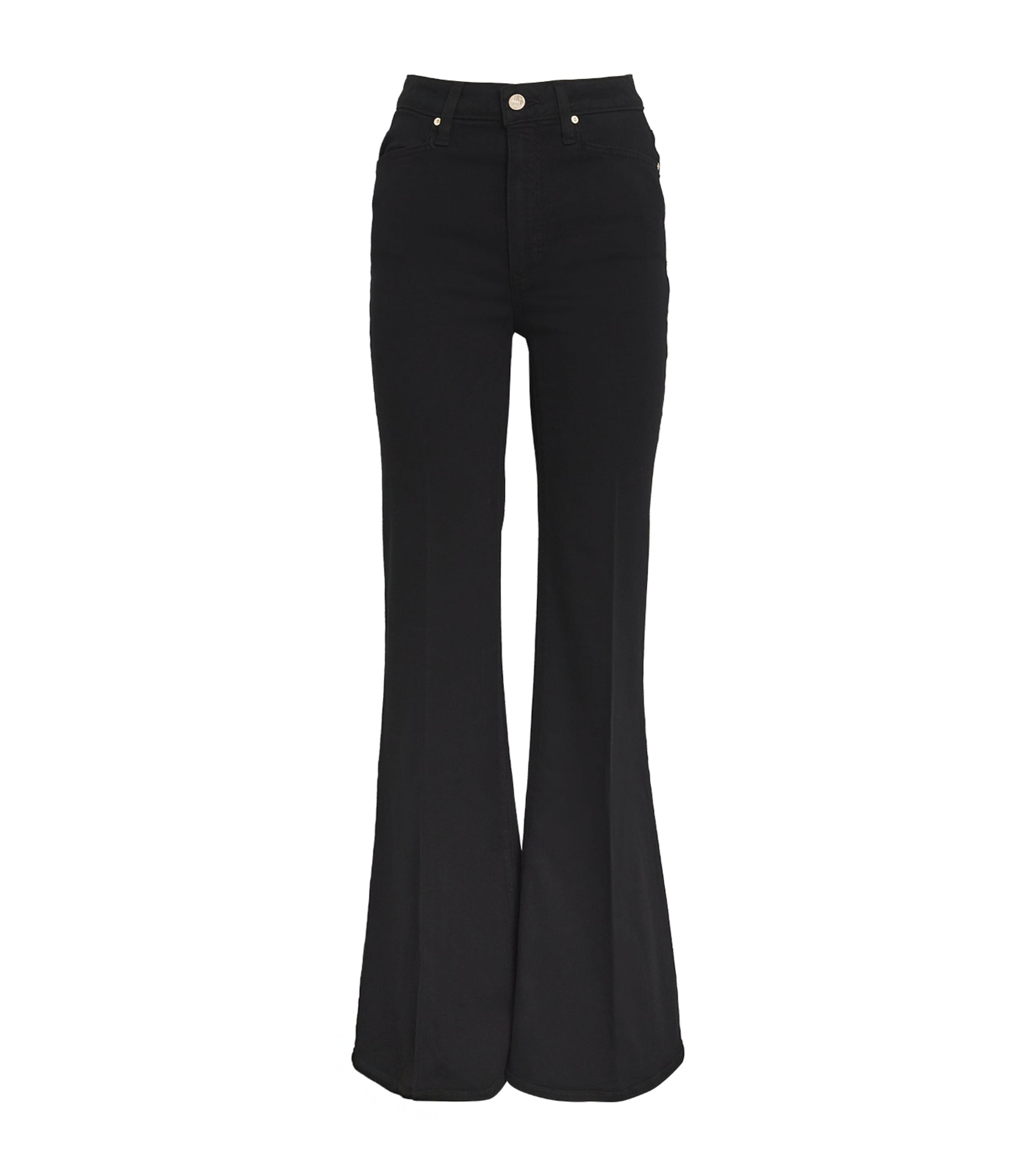 PAIGE Charlie Flared Jeans Black Shadow