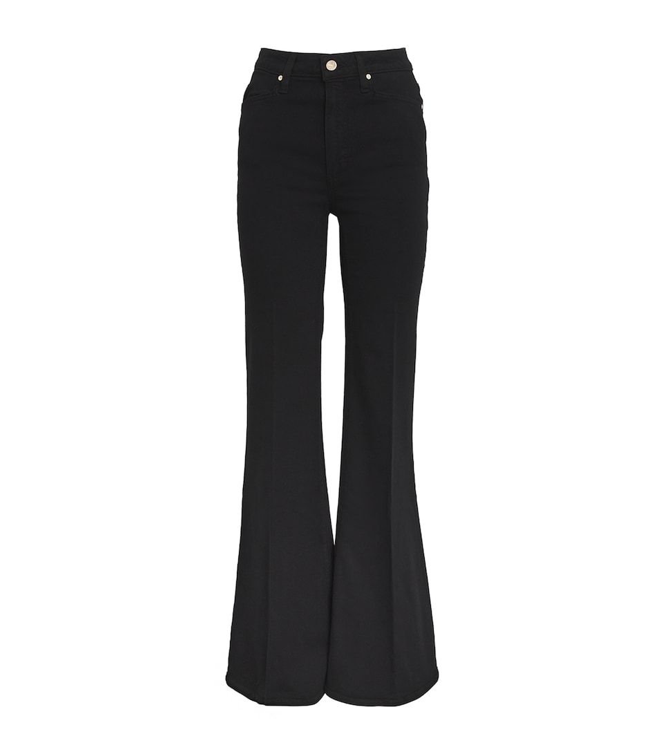 PAIGE Charlie Flared Jeans Black Shadow