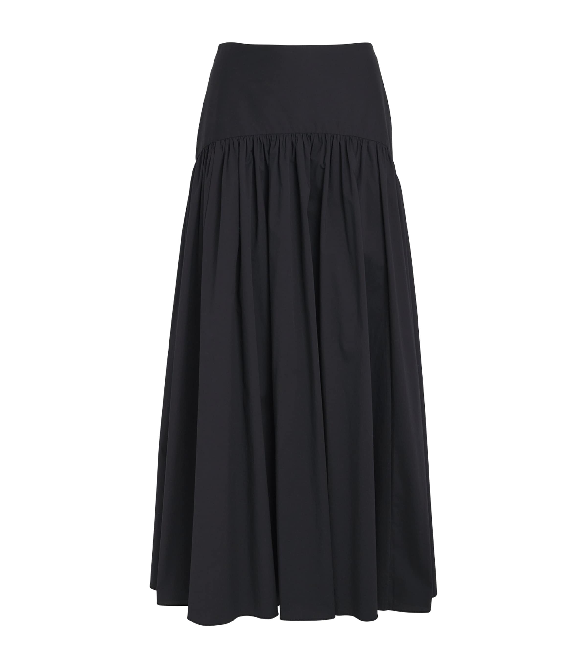 STAUD Procida Maxi Skirt Black