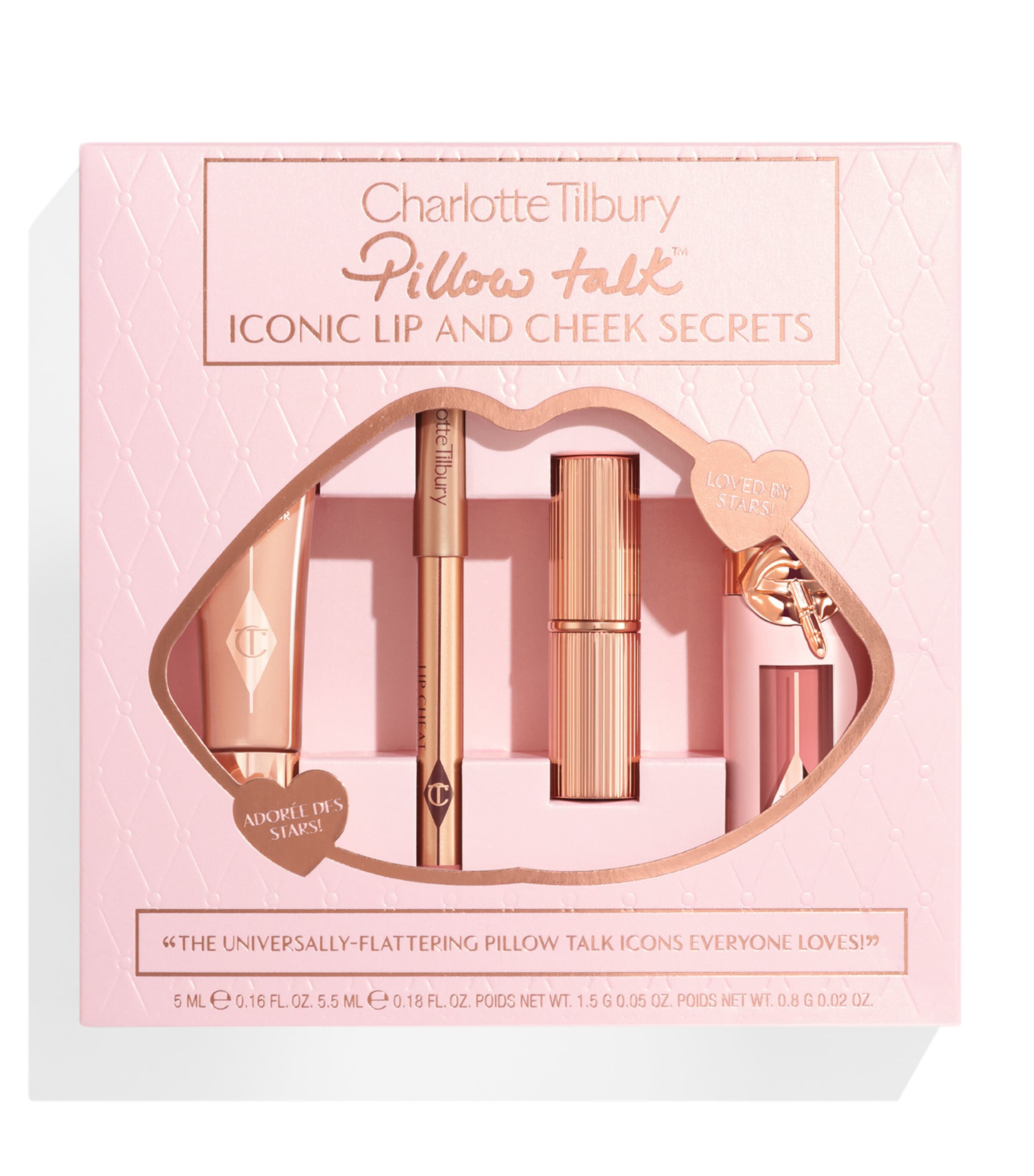 Charlotte Tilbury Pillow Talk Iconic Lip And Cheek Secrets Gift Set