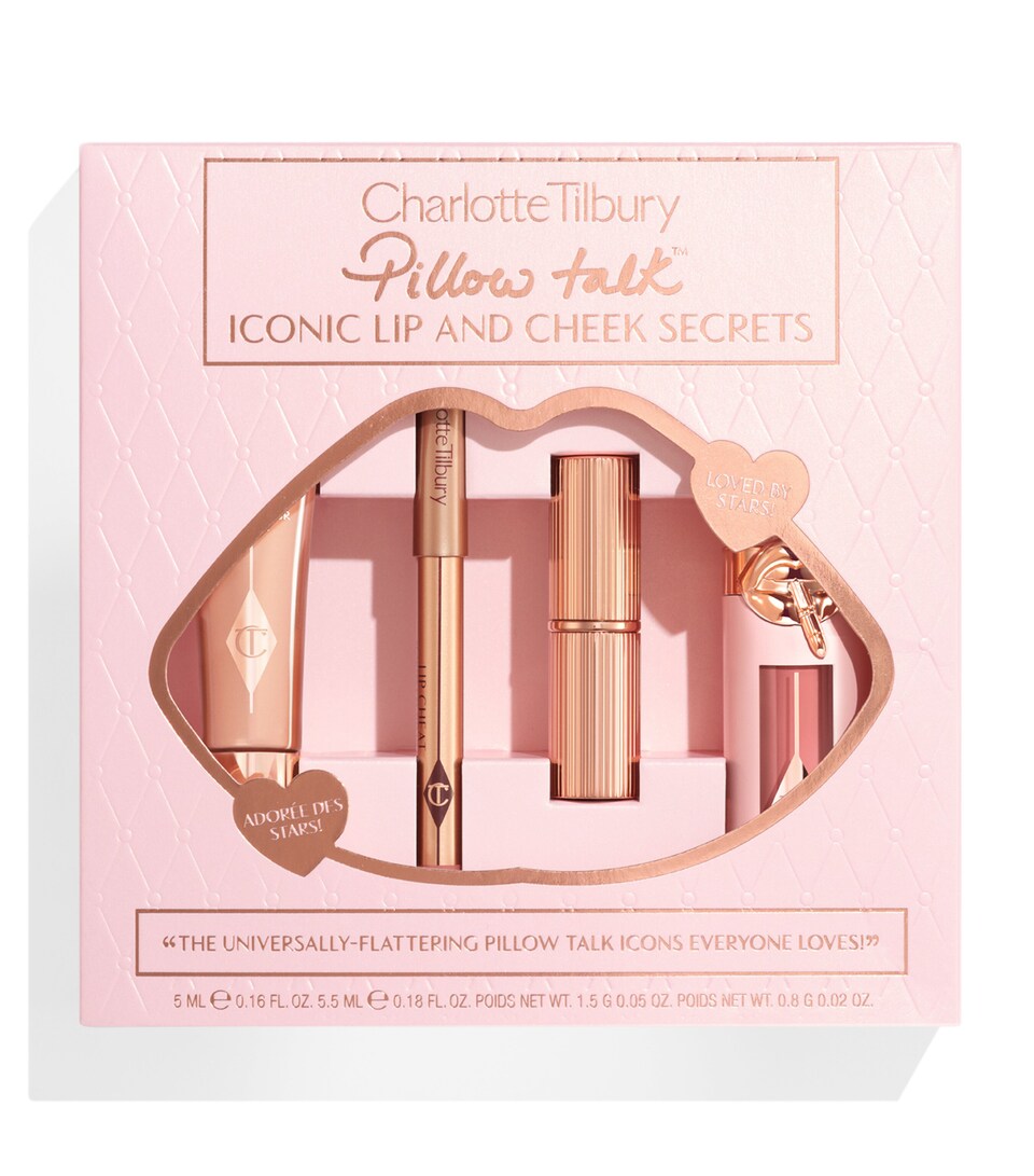 Charlotte Tilbury Pillow Talk Iconic Lip And Cheek Secrets Gift Set