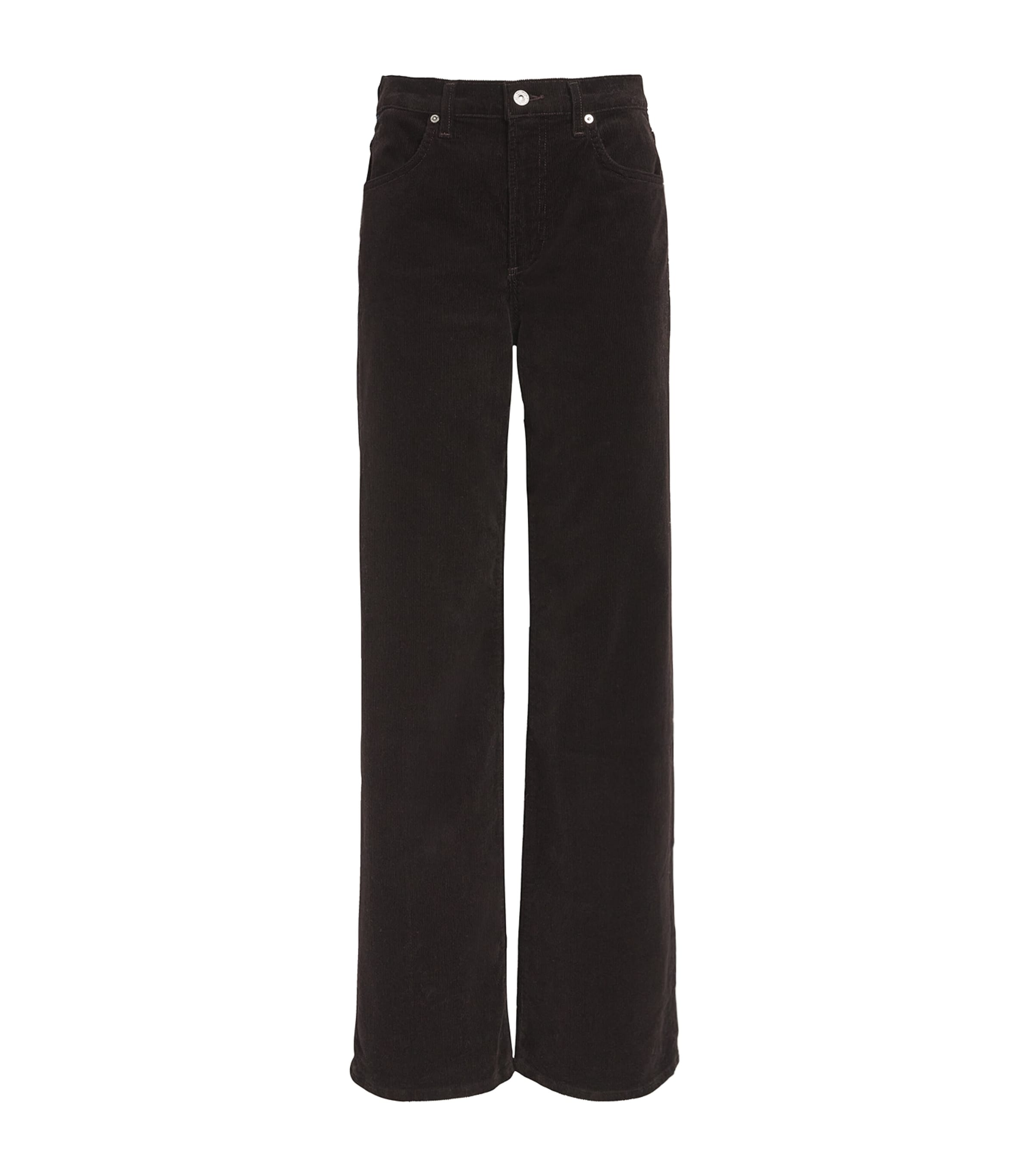 Citizens of Humanity Cotton-Blend Annina Corduroy Trousers Clove (dk Brown)