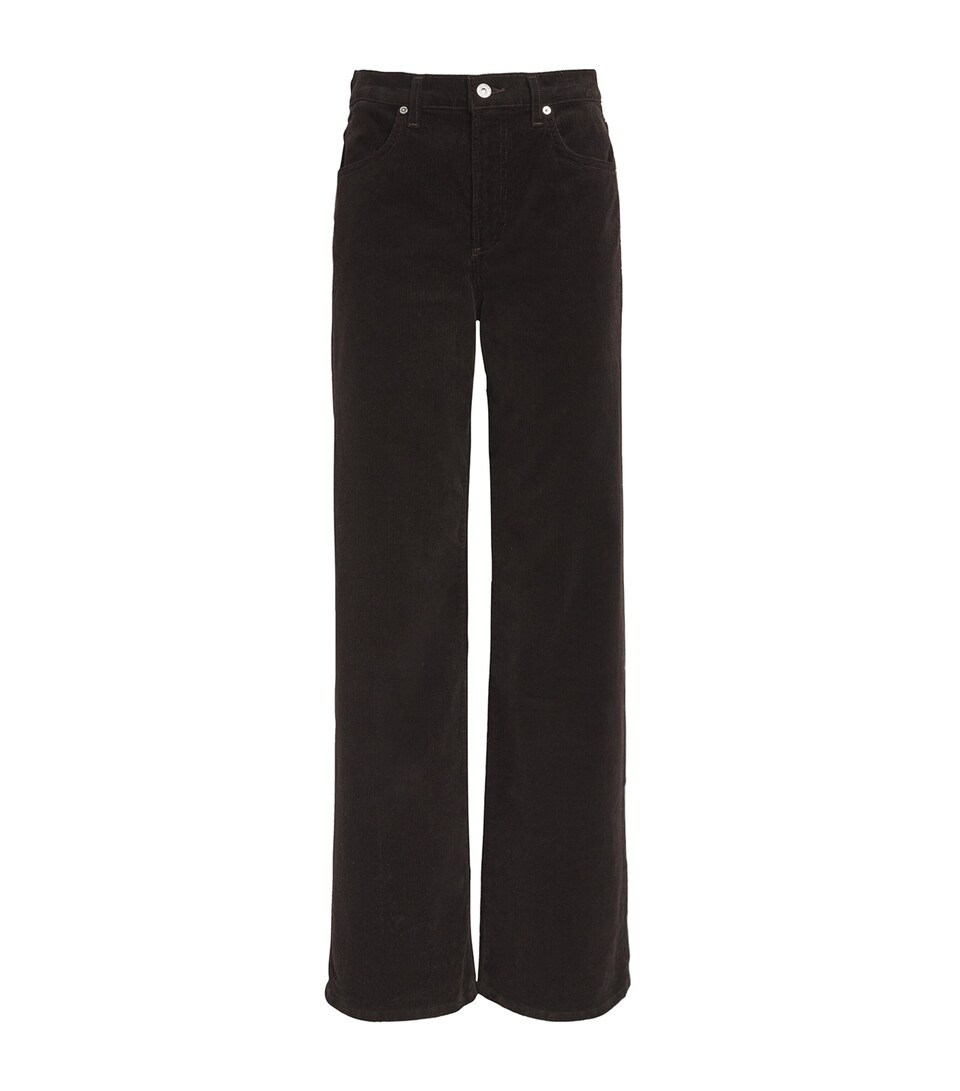 Citizens of Humanity Cotton-Blend Annina Corduroy Trousers Clove (dk Brown)
