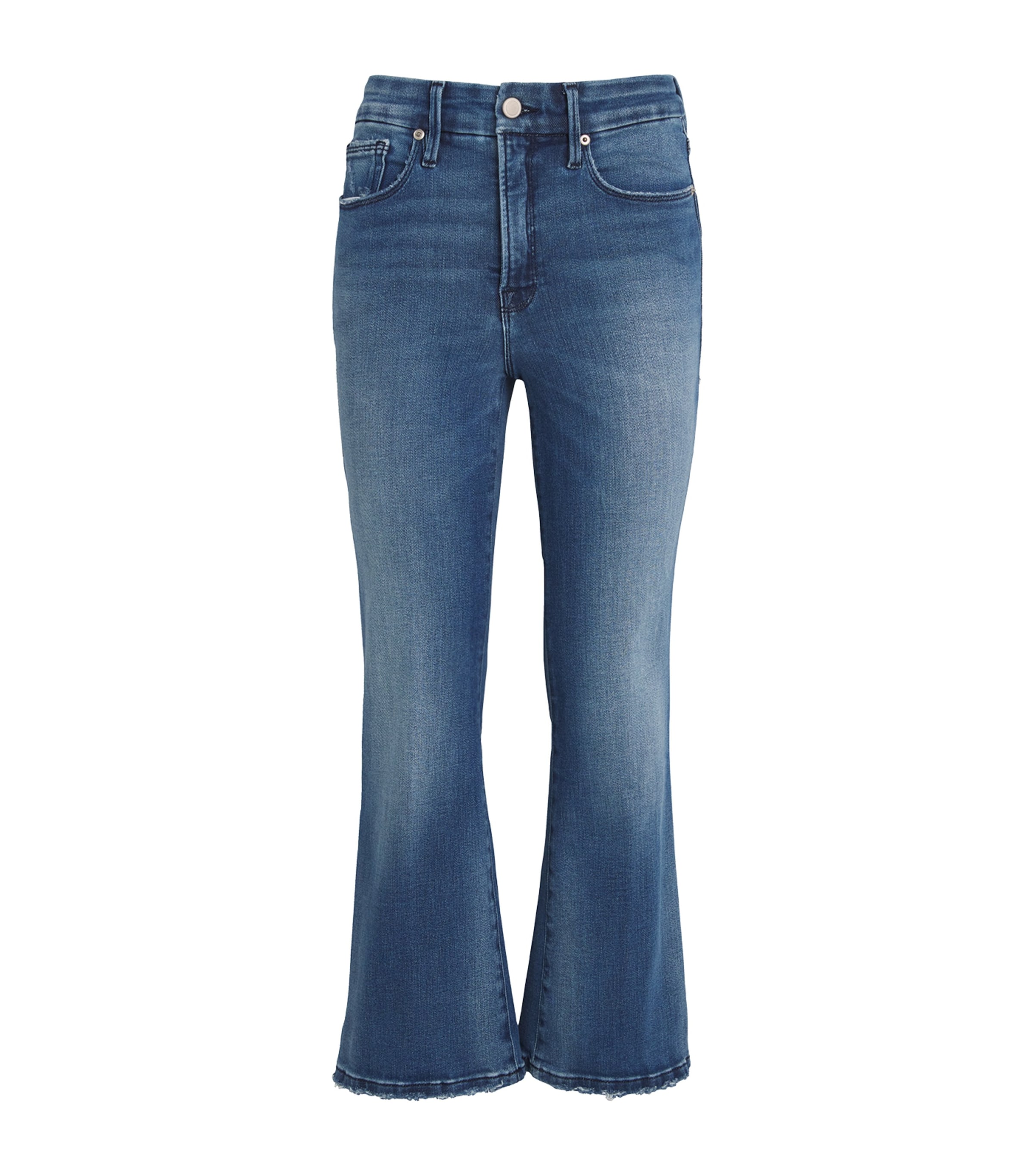 Good American Cropped Good Legs Bootcut Jeans