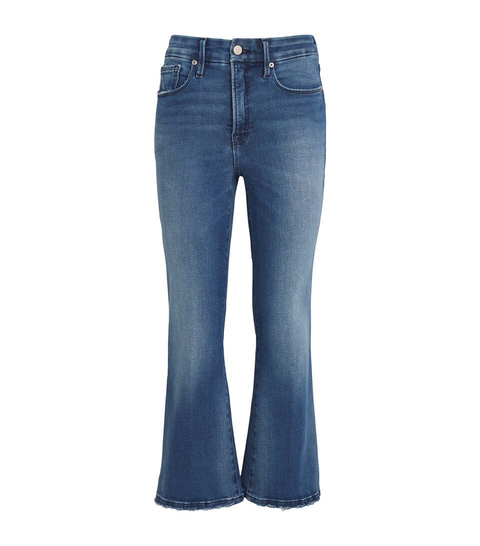 Good American Cropped Good Legs Bootcut Jeans