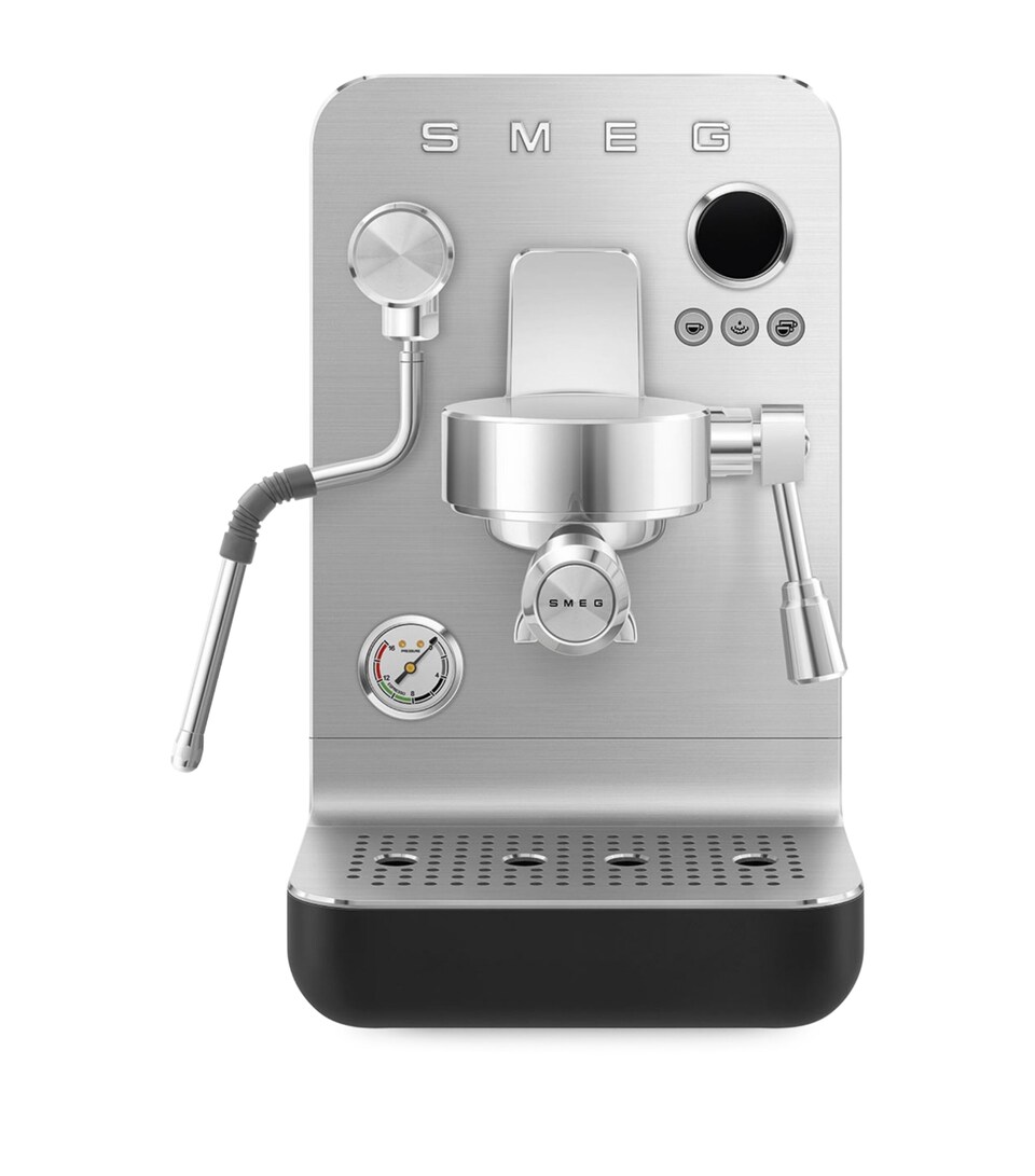 Smeg EMC02WHMUK Mini Pro Espresso Machine Black Matte