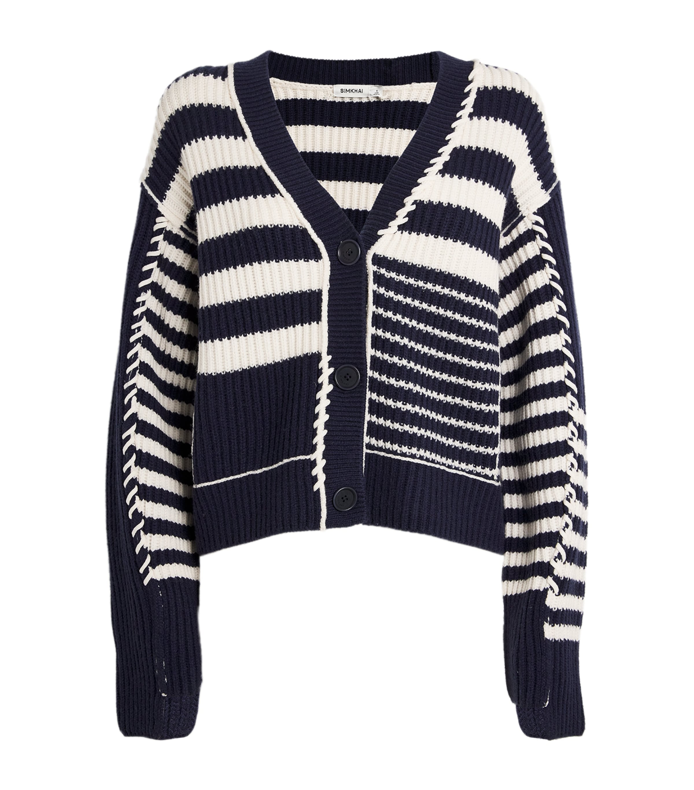 Polo Ralph Lauren Wool-Cashmere Striped Cardigan