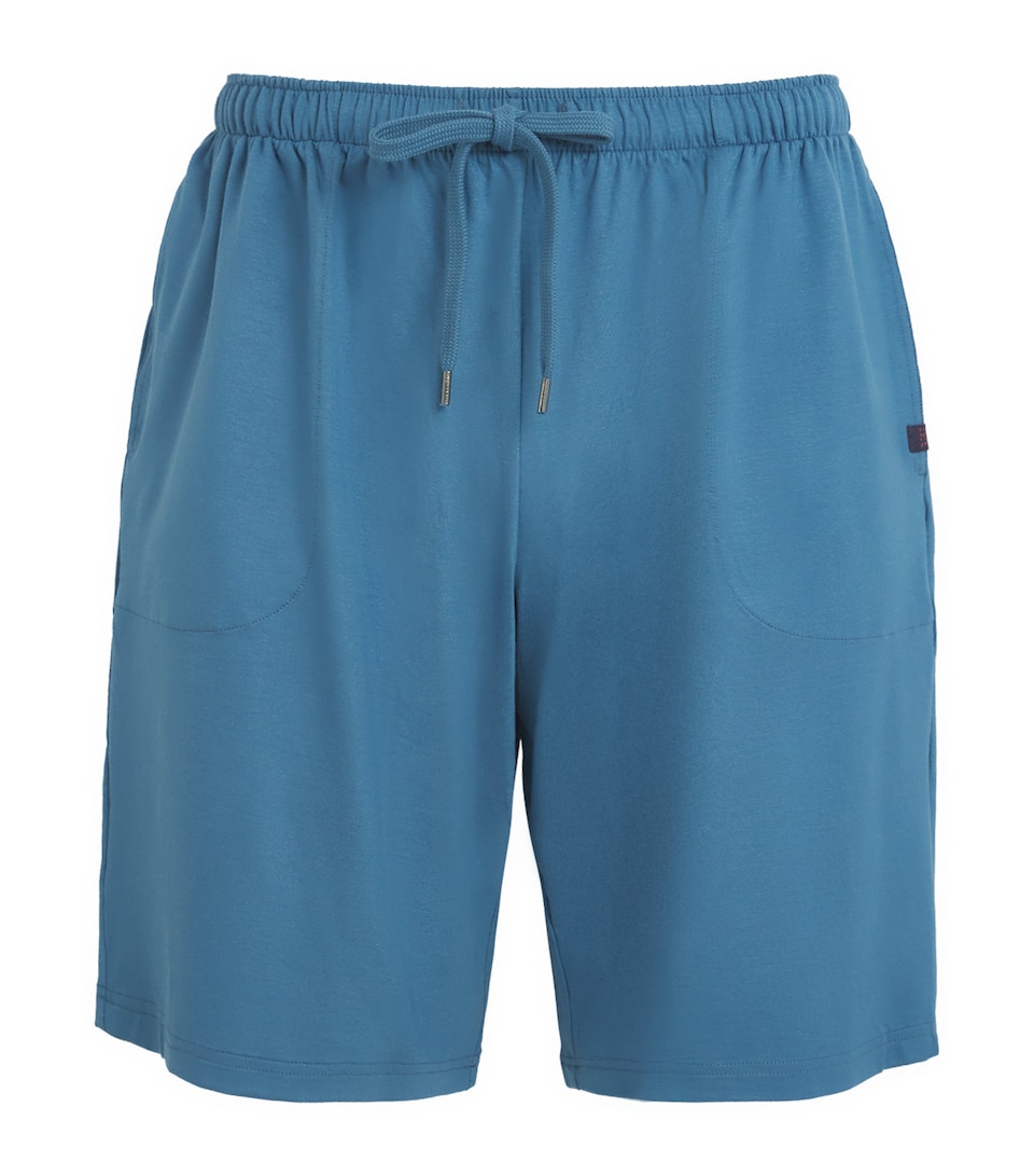 Derek Rose Basel Lounge Shorts Blue
