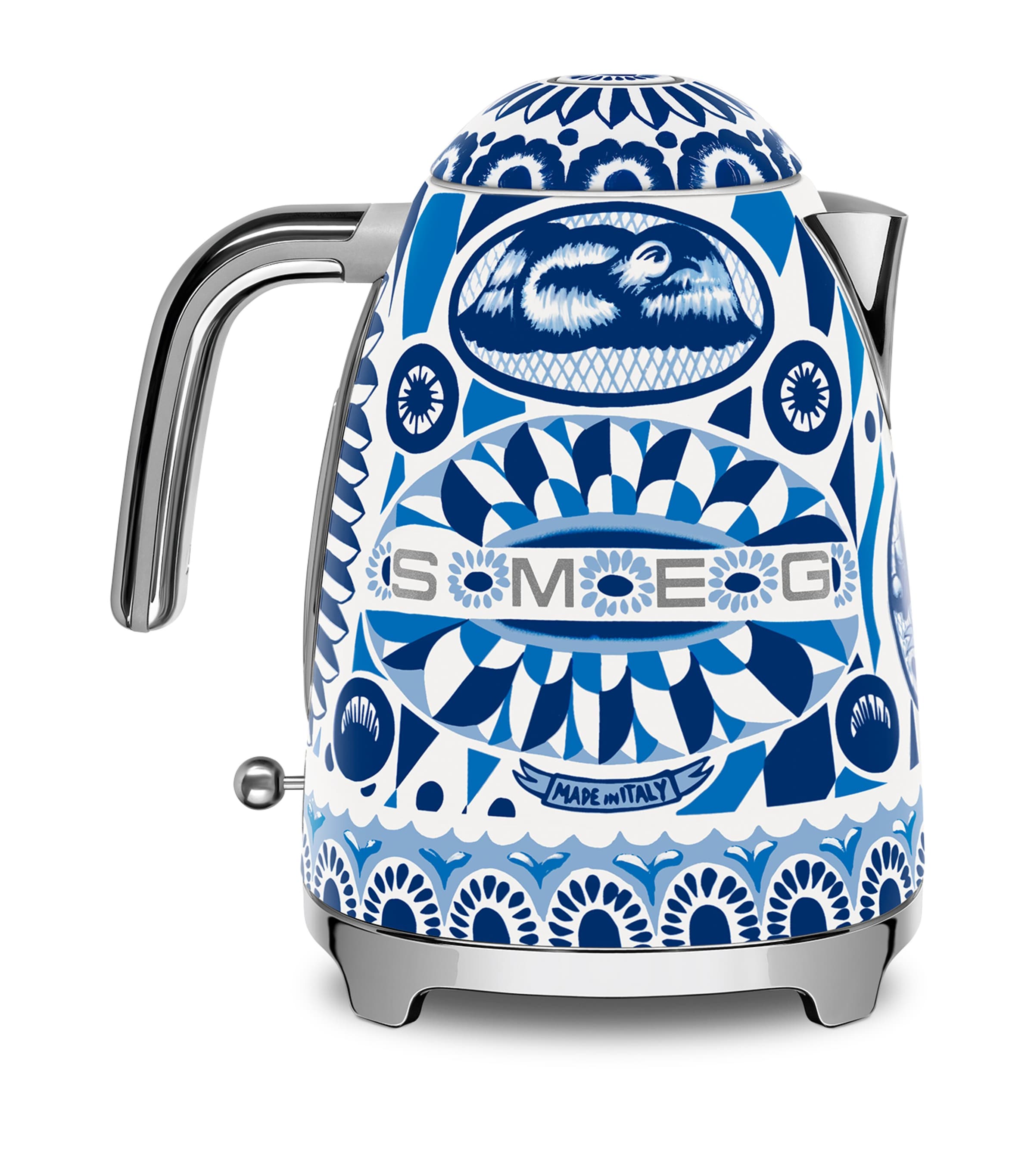 Smeg x Dolce & Gabbana Blu Mediterraneo Kettle (1.7L) White & Blue