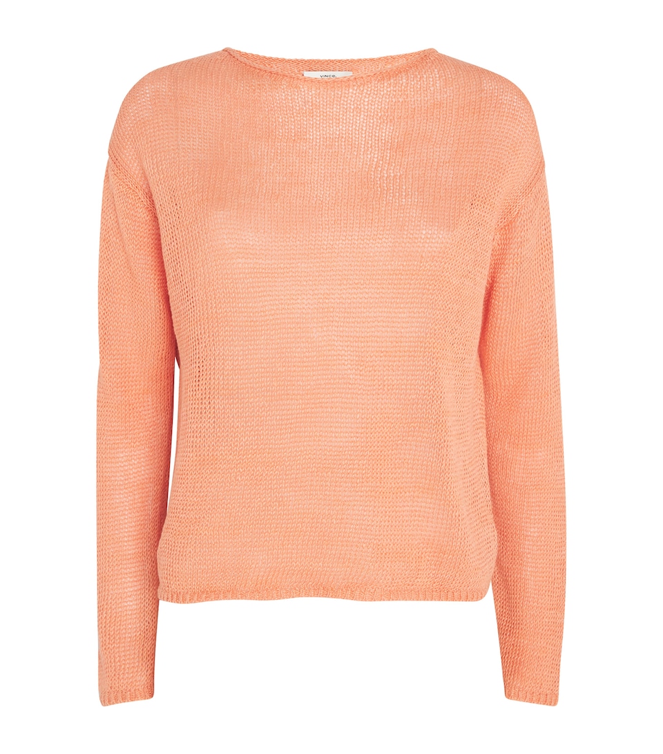 Polo Ralph Lauren Linen Crew-Neck Sweater Camp Blue