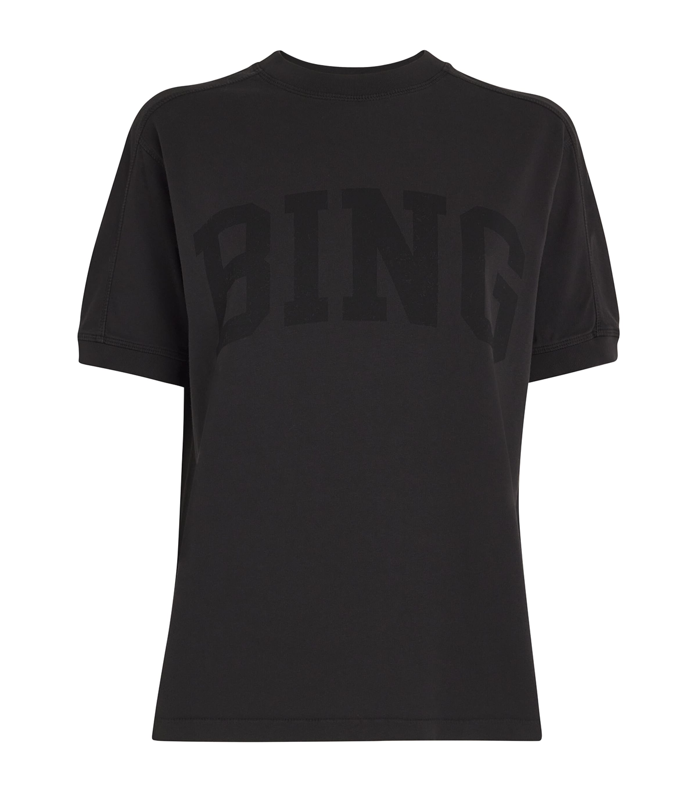 ANINE BING Cotton Jaylin Logo T-Shirt Dark Burgundy