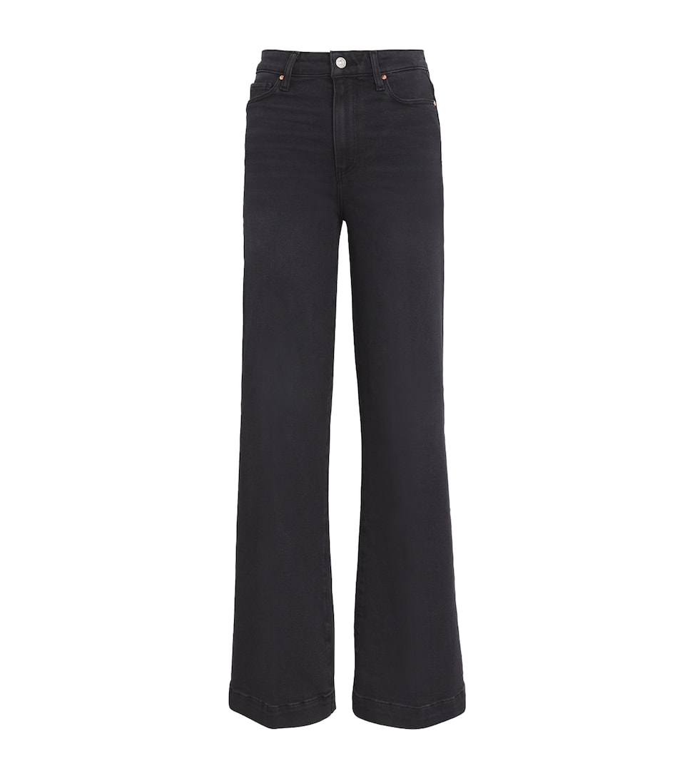 PAIGE Leenah Straight Jeans Black Lotus