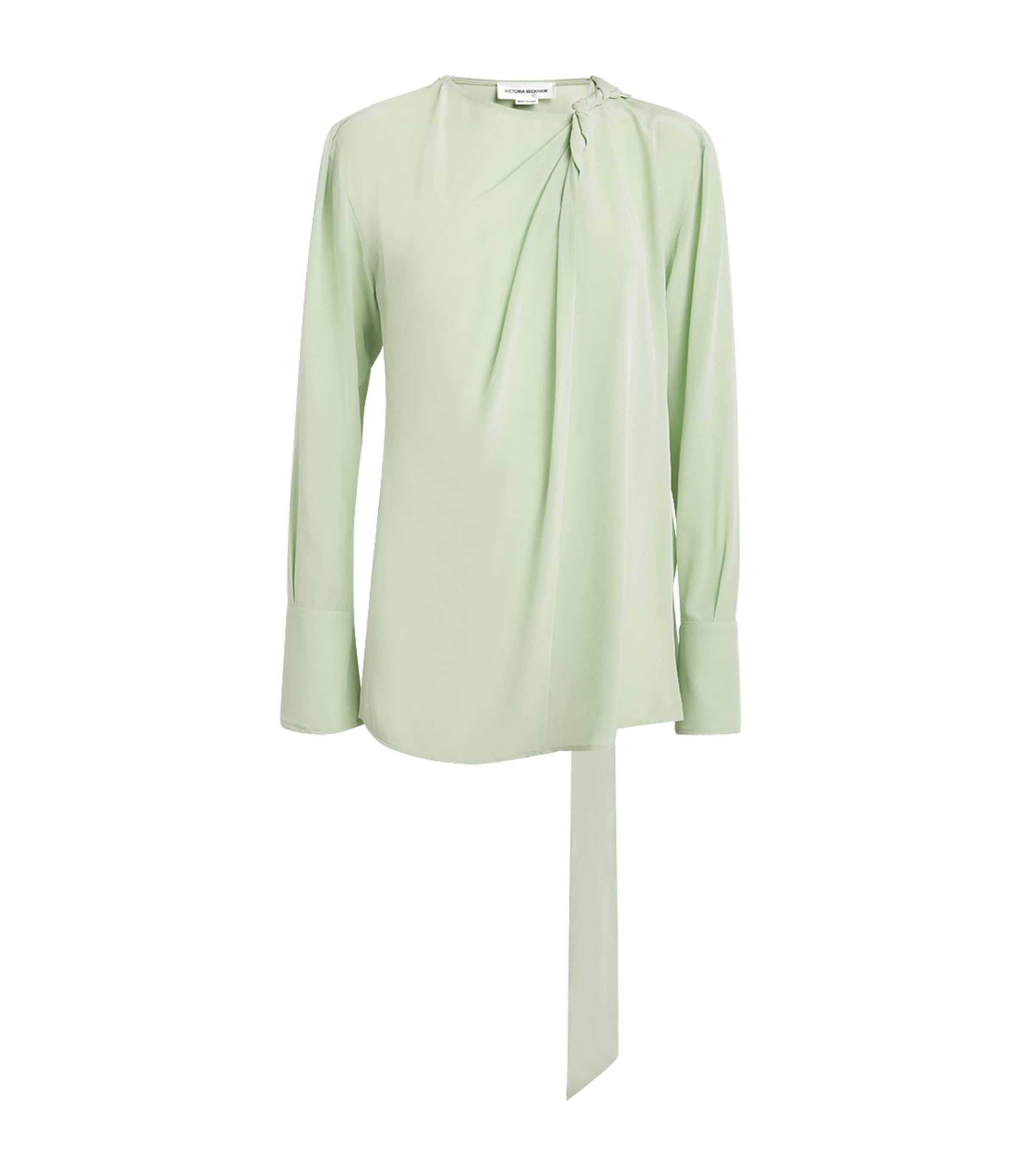 Victoria Beckham Scarf Twist-Detail Blouse