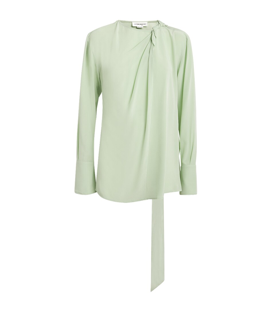 Victoria Beckham Scarf Twist-Detail Blouse