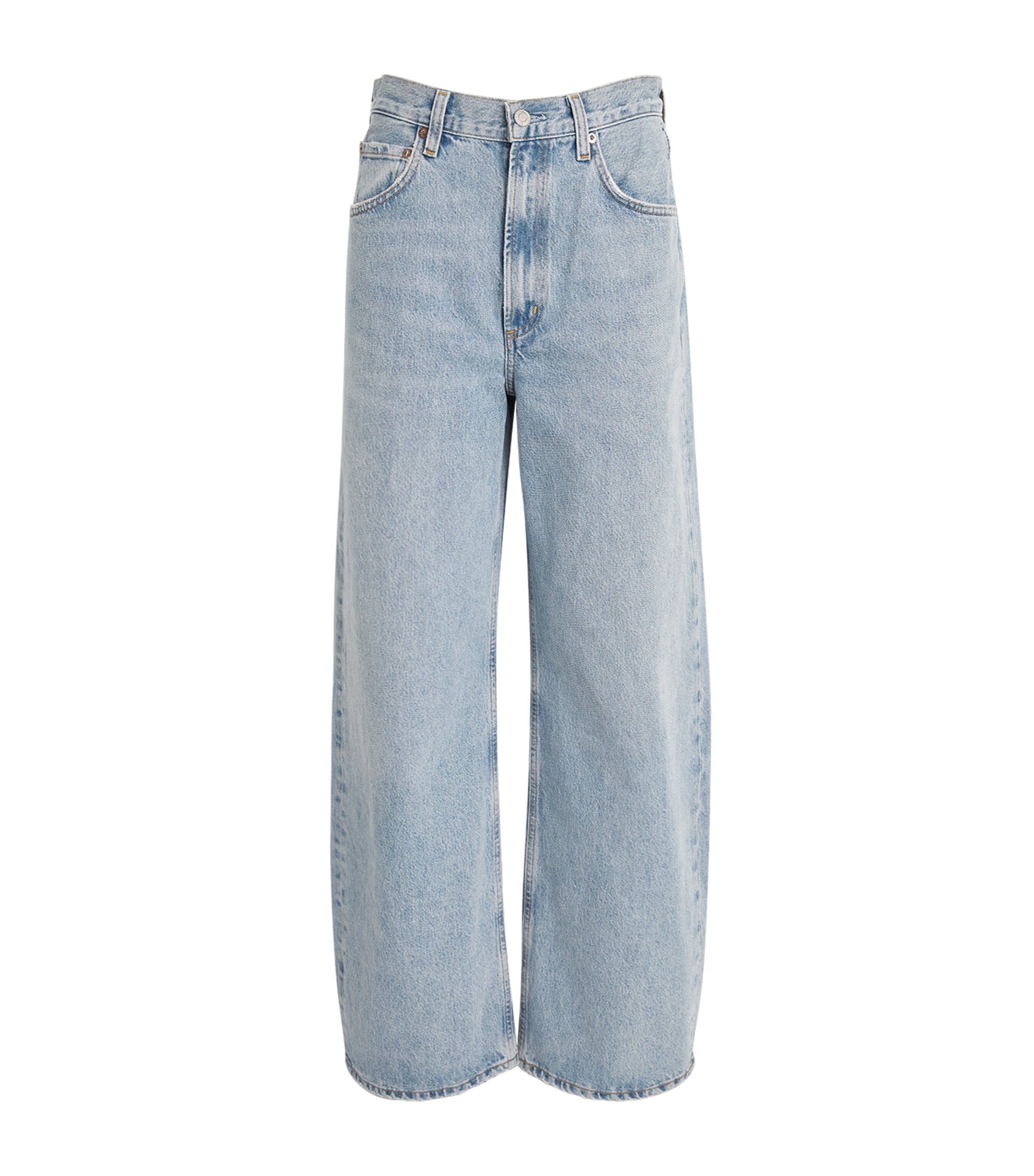 AGOLDE Low Curve Wide-Leg Jeans Force (marbled Ind)