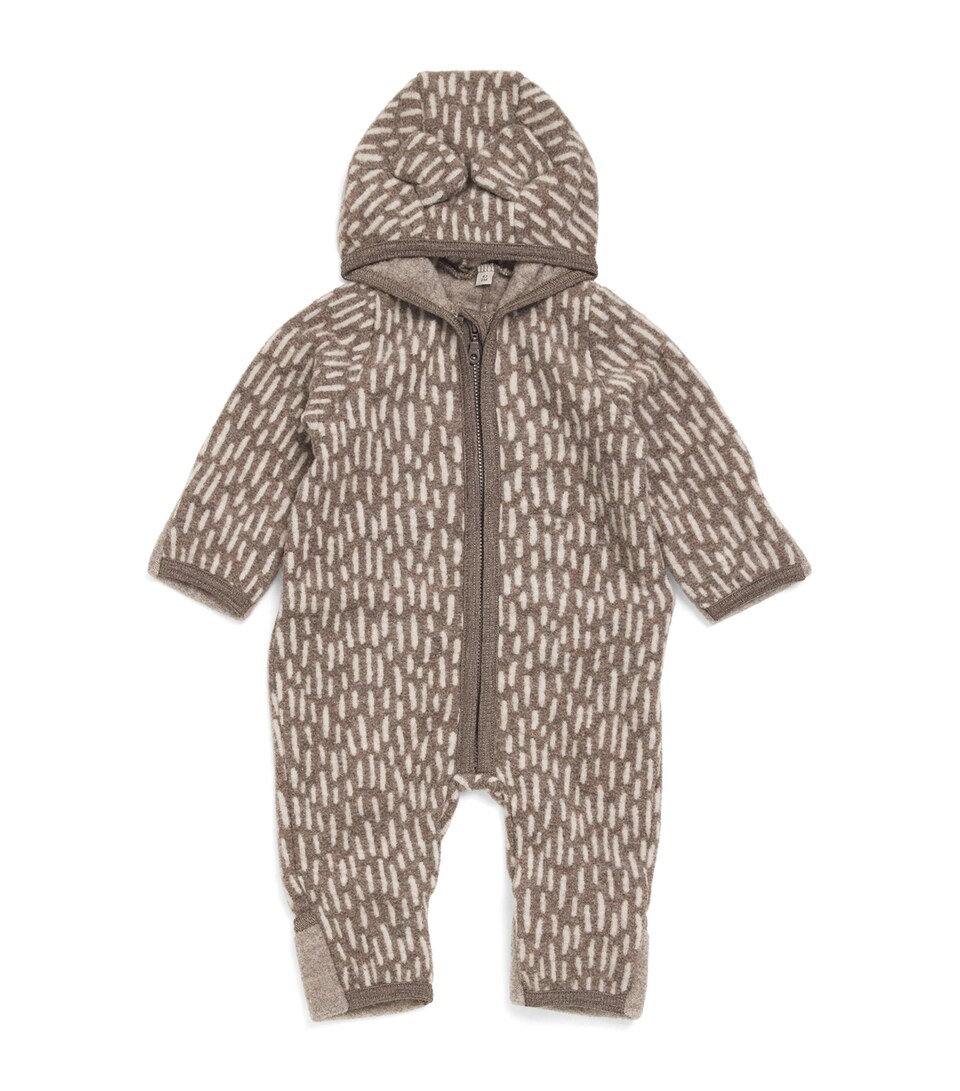 Emporio Armani Kids Wool Playsuit (One Size) Verde Militare