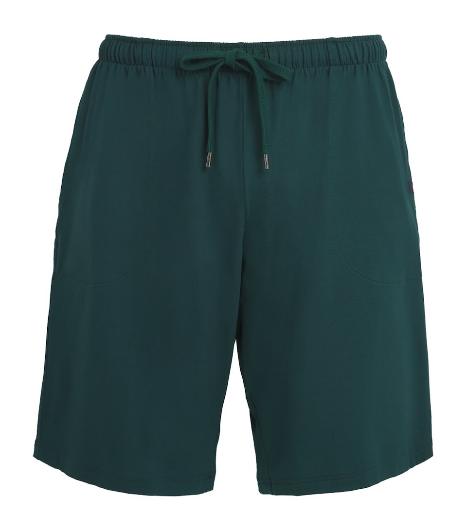 Derek Rose Basel Lounge Shorts Green