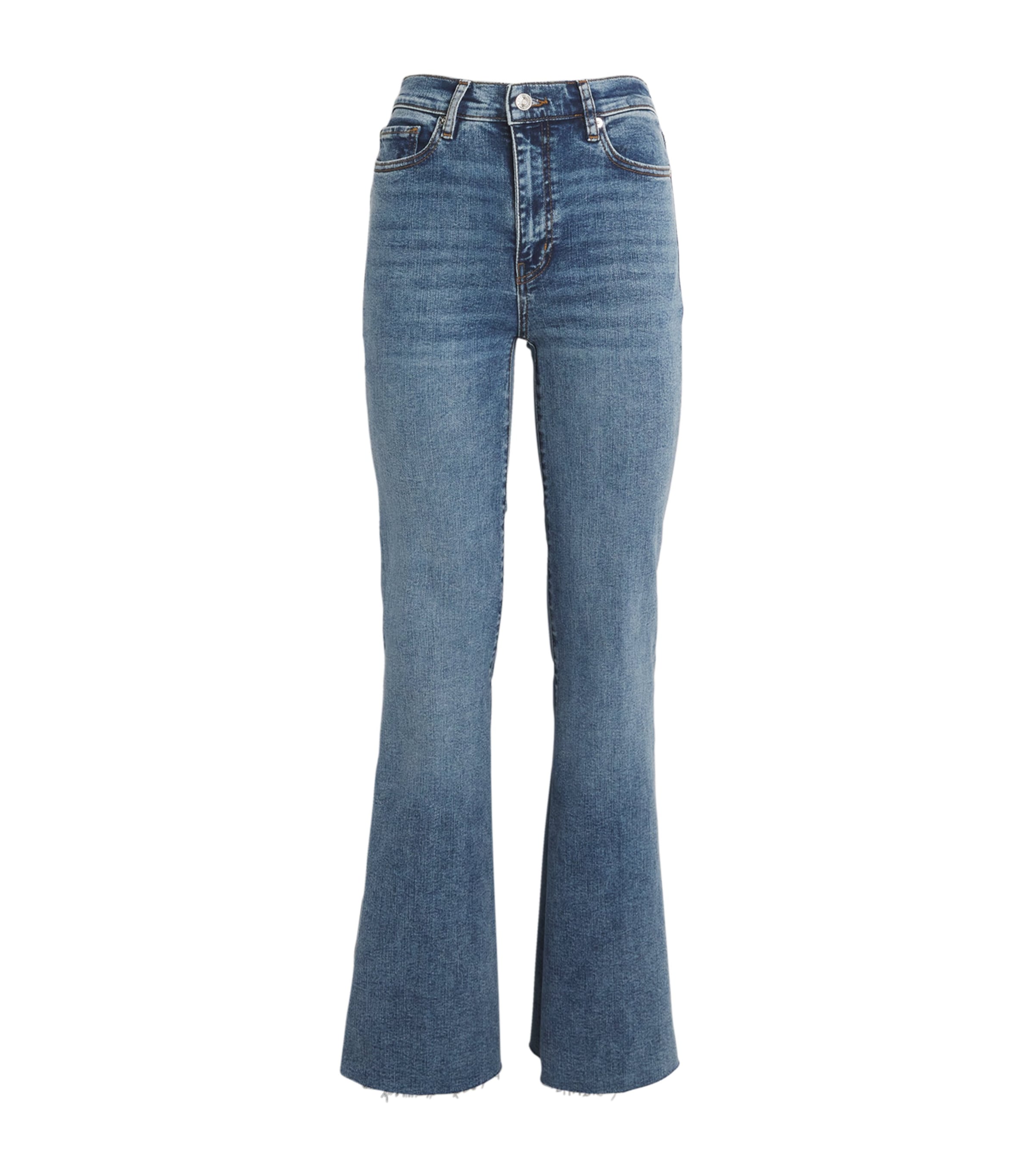 FRAME Le Easy Flare Jeans Rowley Raw After
