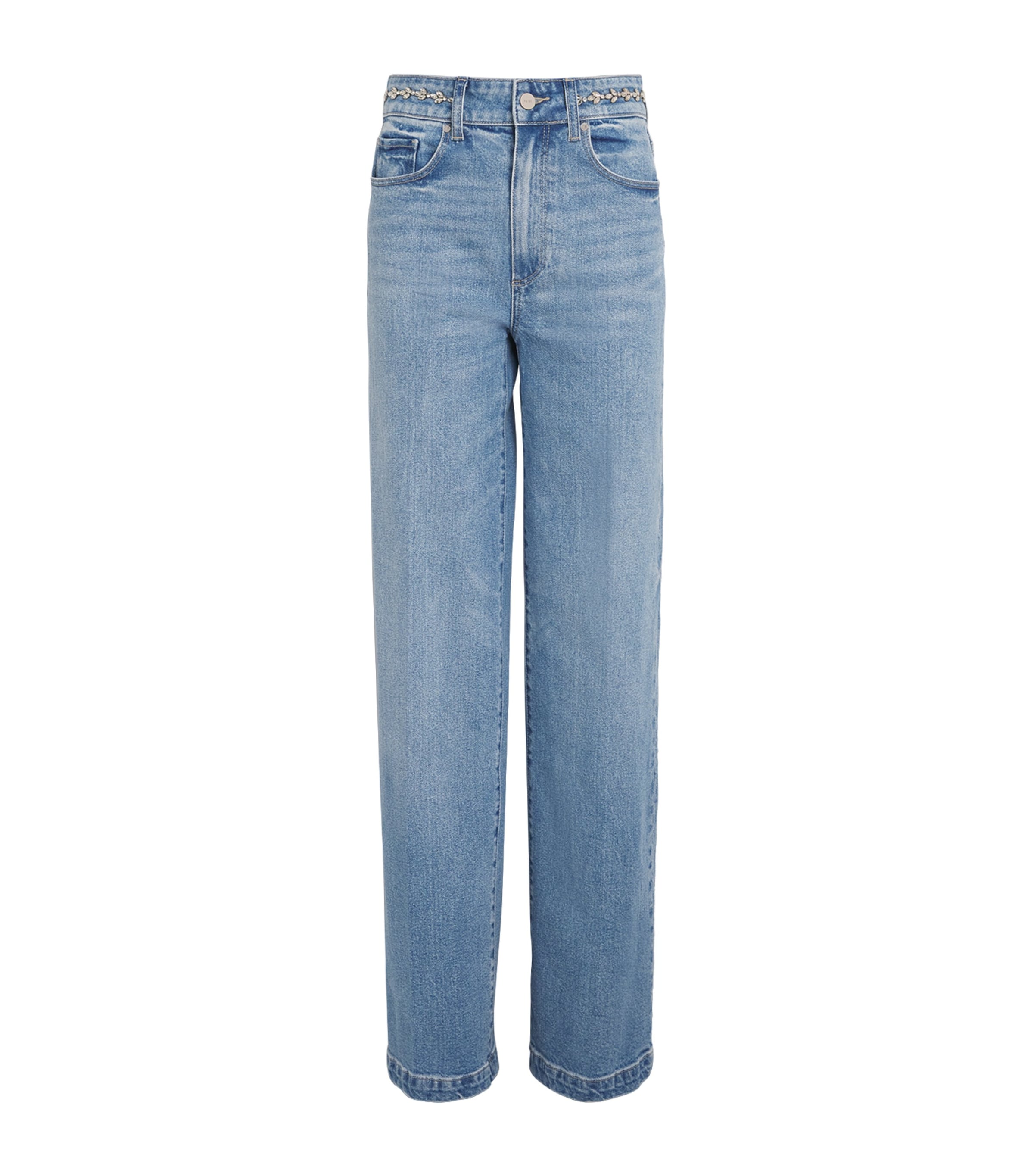 PAIGE Embellished Sasha Wide-Leg Jeans Sonali Embellished