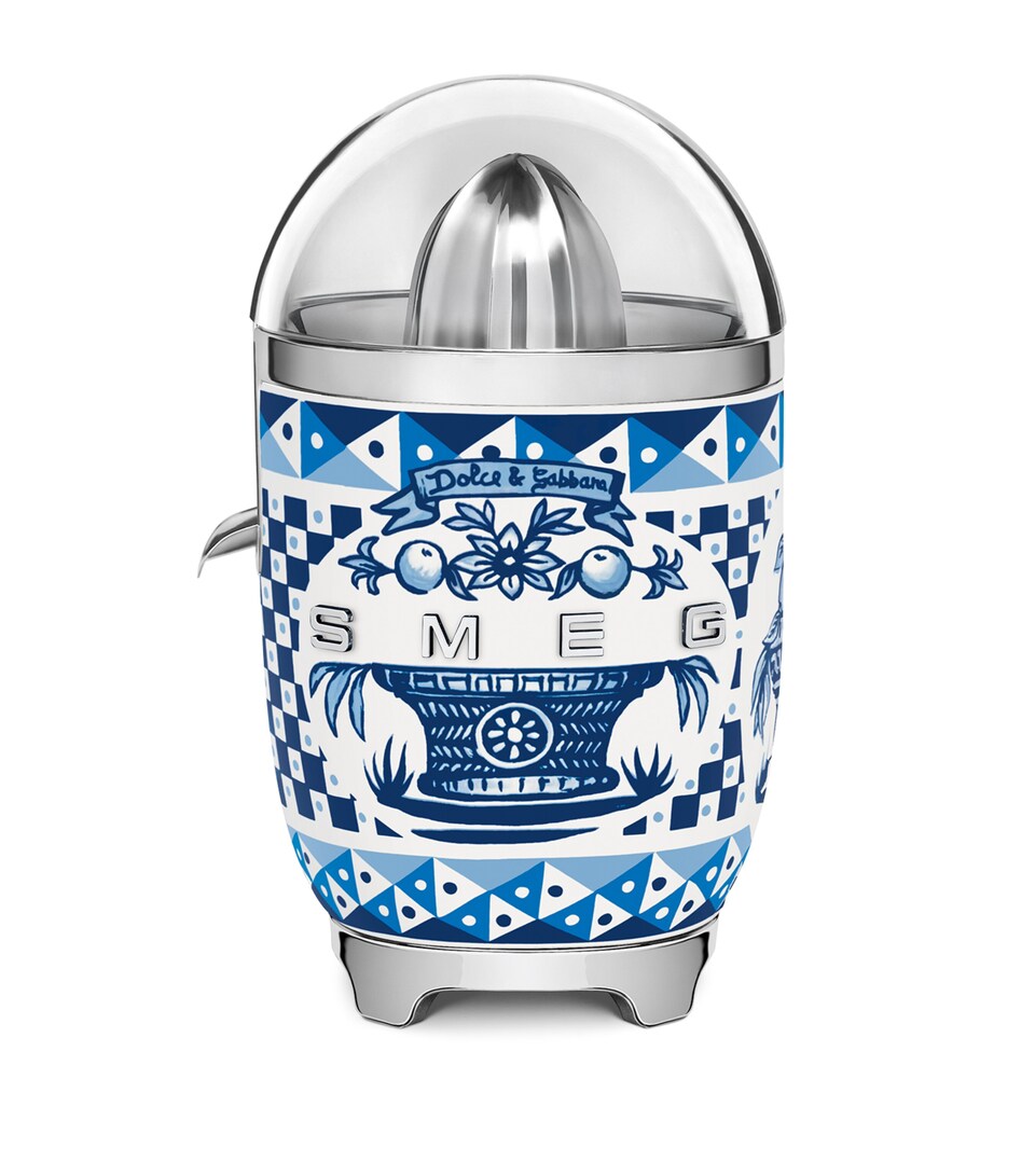 Smeg x Dolce & Gabbana Blu Mediterraneo Citrus Juicer White & Blue