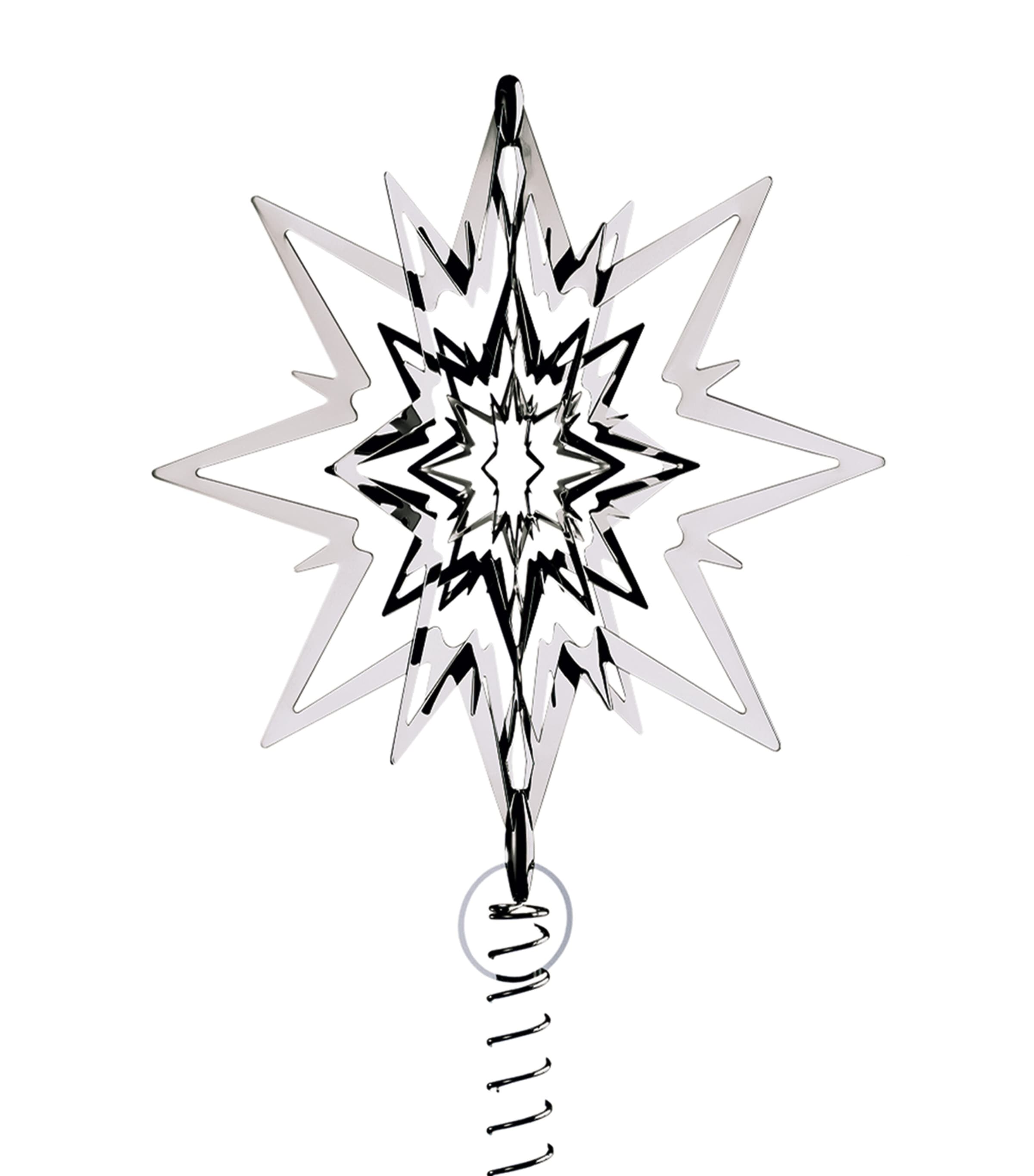 Georg Jensen Large Palladium-Plated Star Tree Topper 2024 Silver