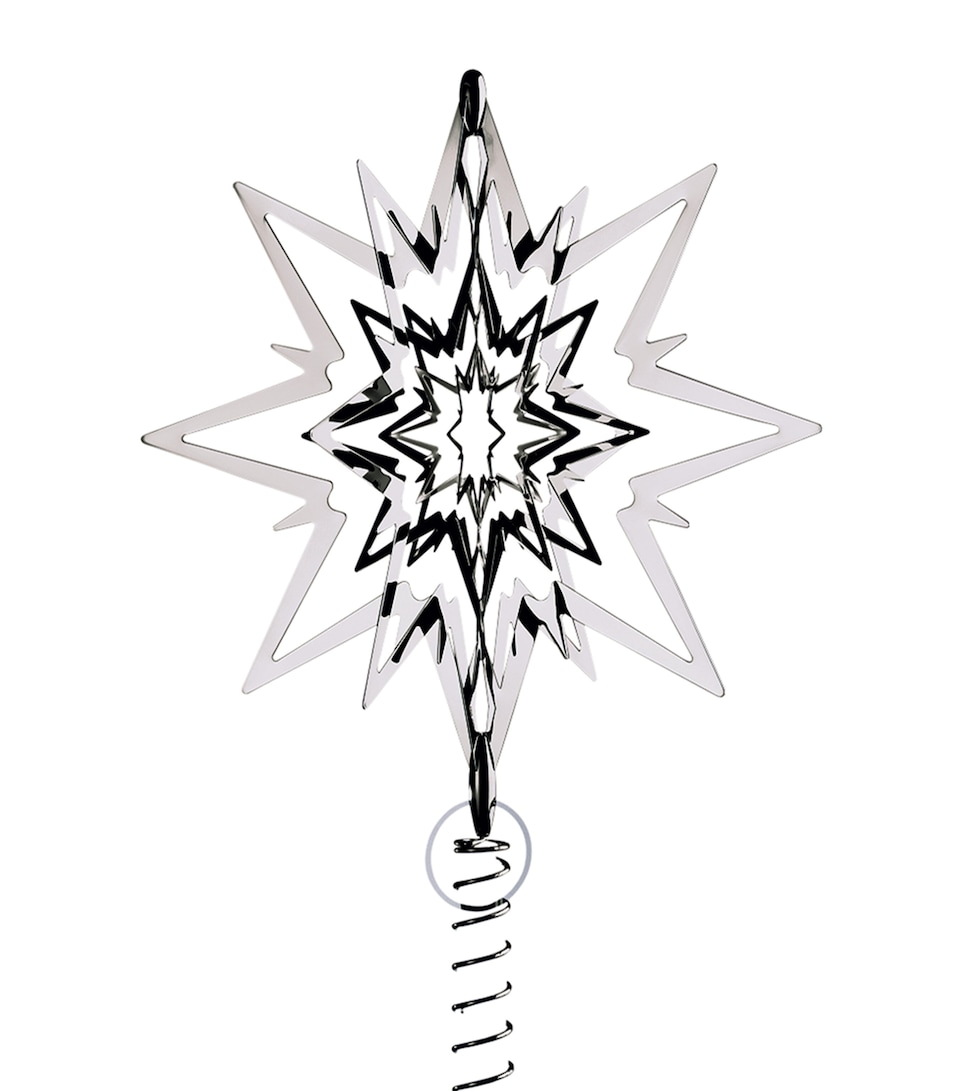 Georg Jensen Large Palladium-Plated Star Tree Topper 2024 Silver