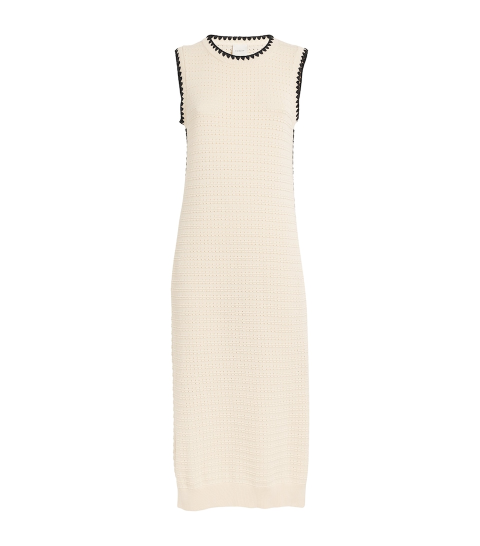 Polo Ralph Lauren Cotton Knitted Dwight Dress Navy Bell Florl