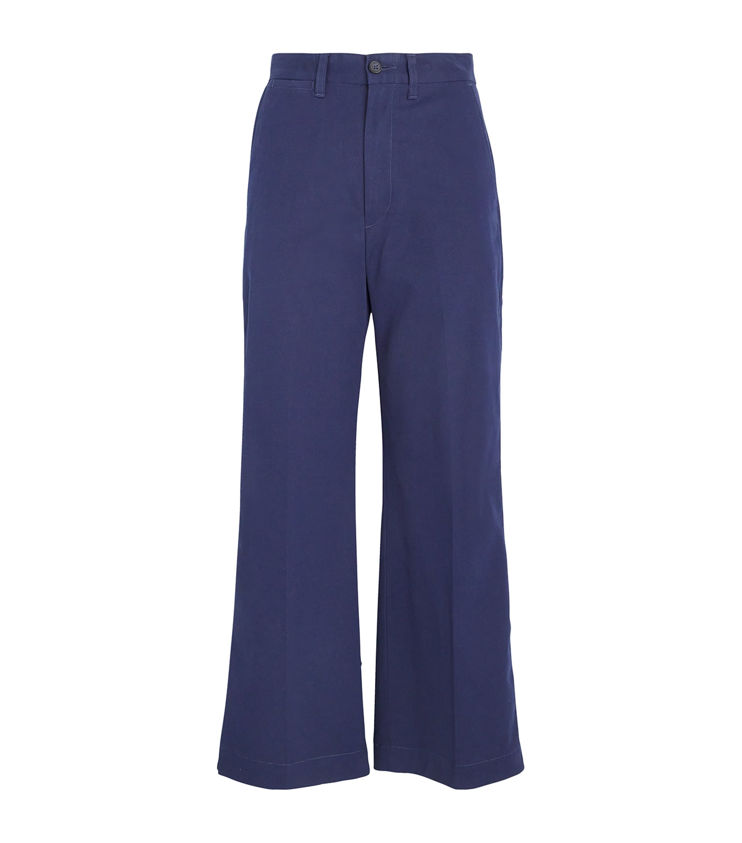 Polo Ralph Lauren Wide-Leg Tailored Trousers Aviator Navy