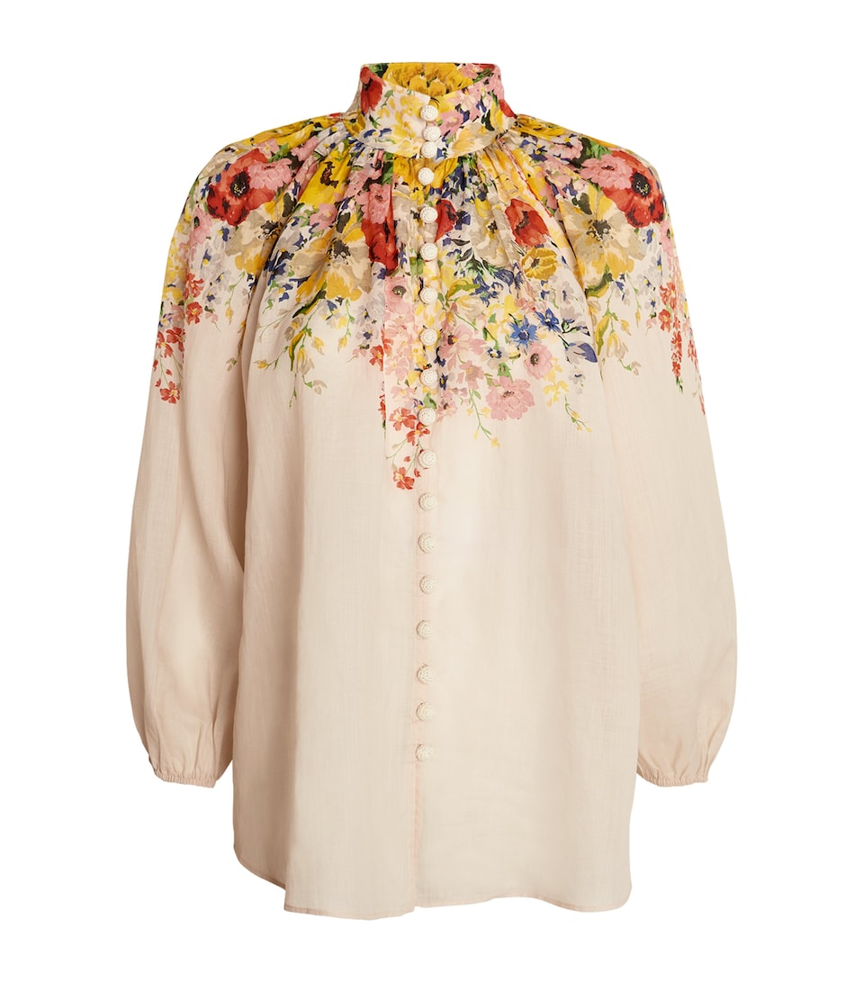 Polo Ralph Lauren Floral Alight Blouse Grn Awning Strp