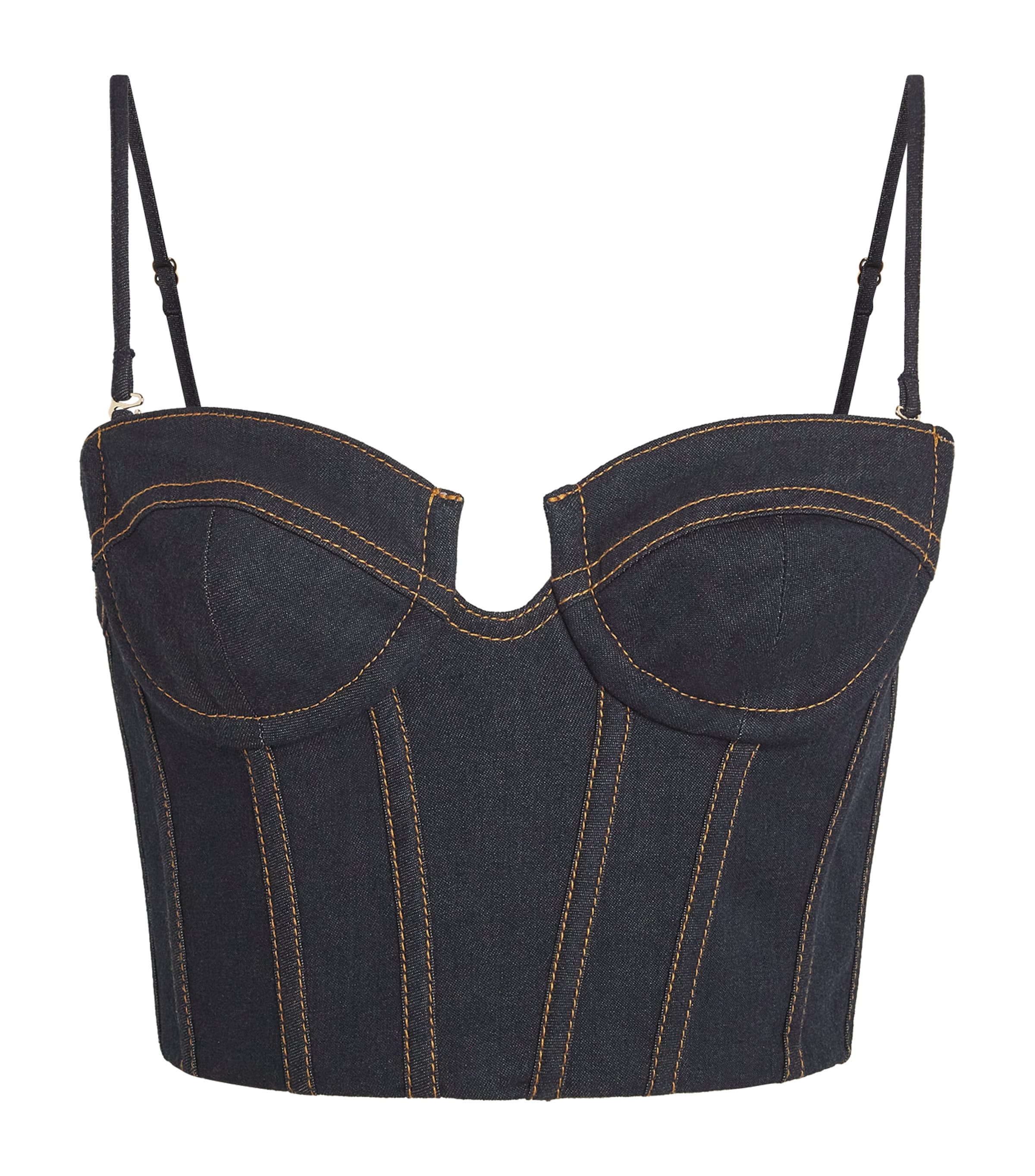 Zimmermann Denim Corset Top Nhtskynight Sky