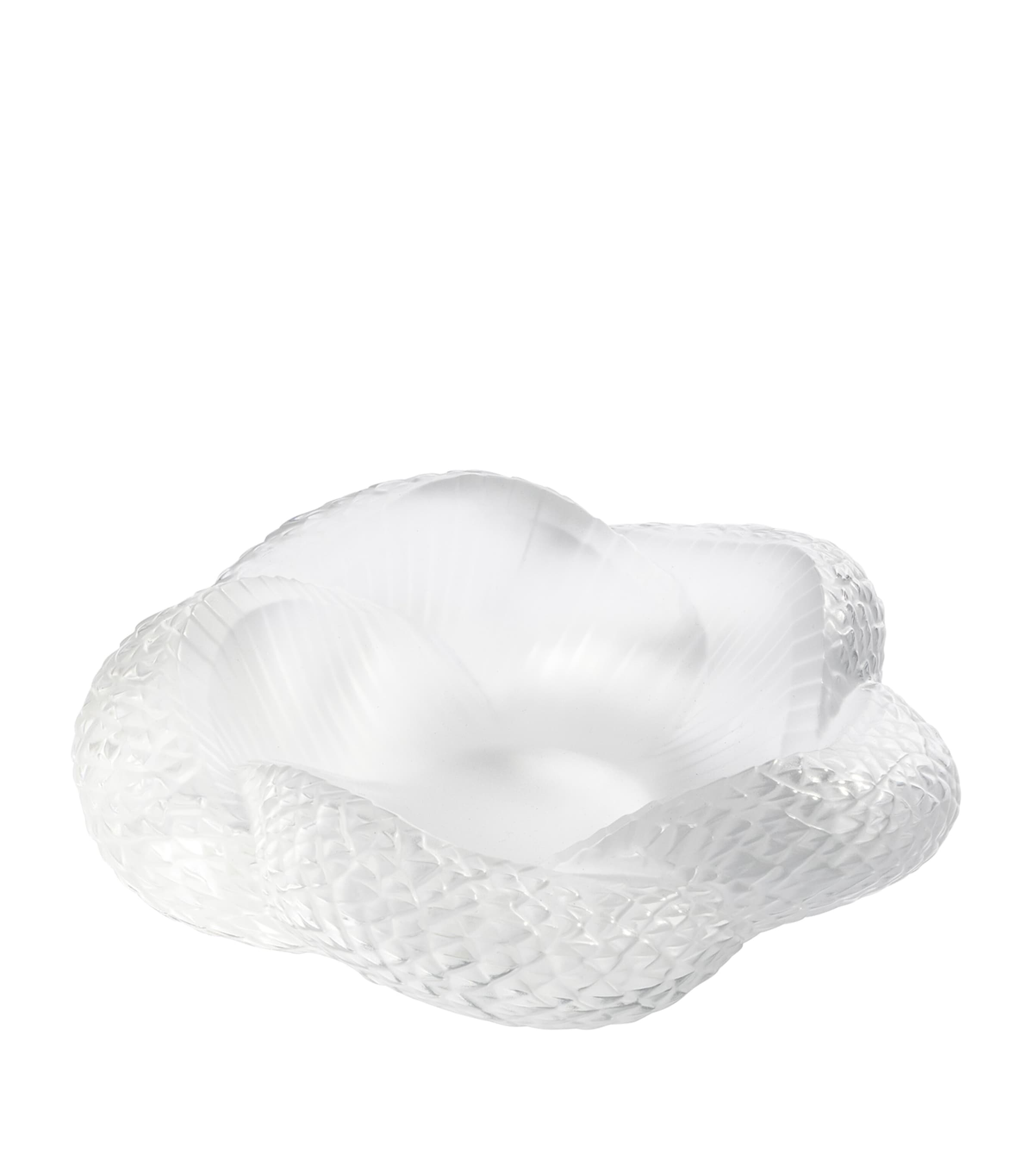 Lalique Crystal Serpent Bowl Clear