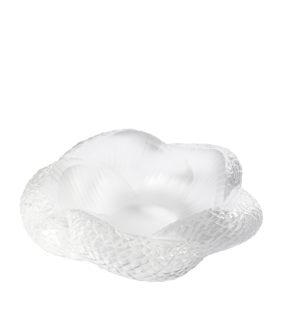 Lalique Crystal Serpent Bowl Clear