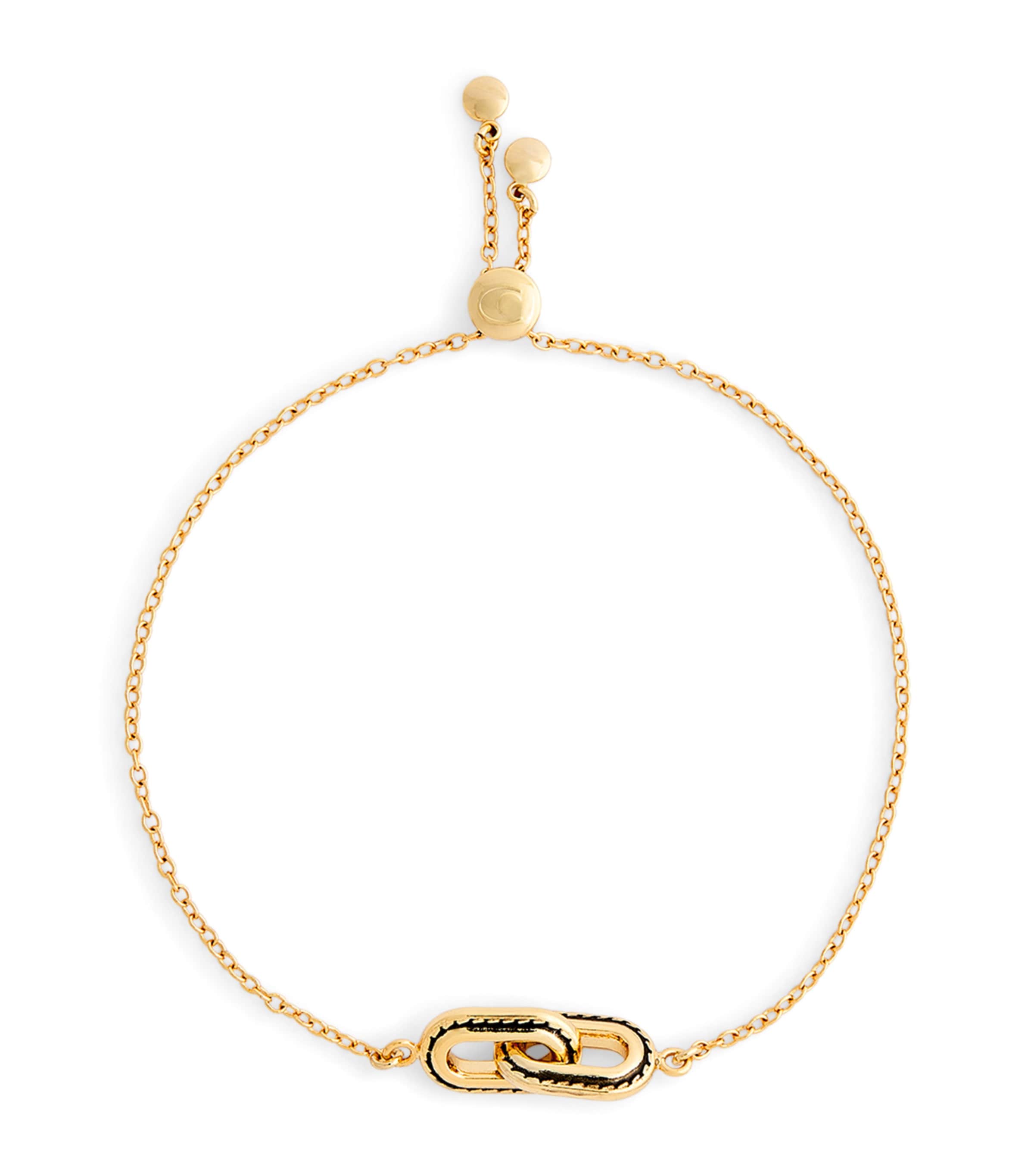 Coach Chain Link Bracelet Gold