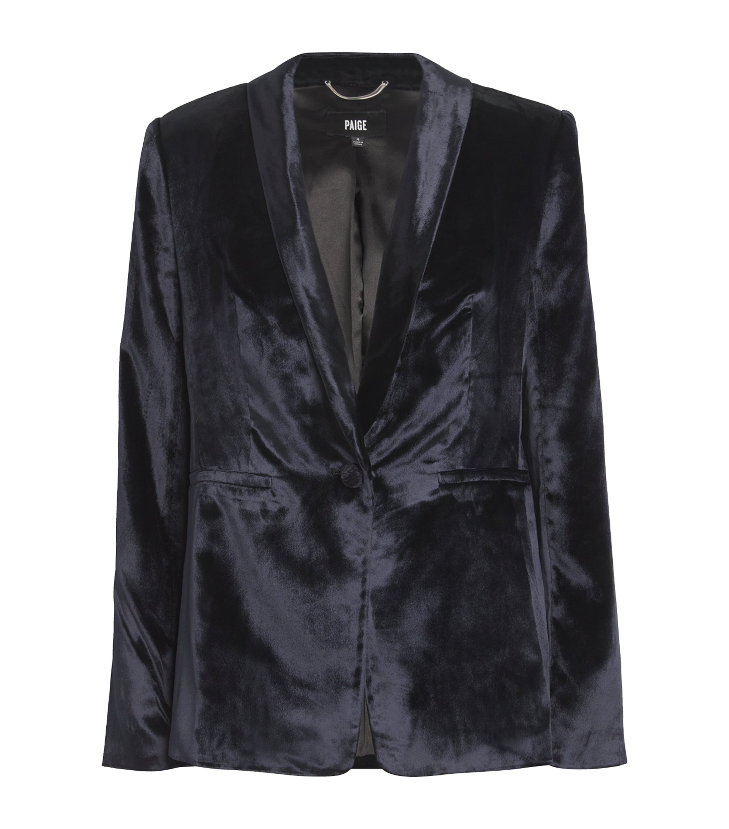 PAIGE Velvet Kriselle Blazer Midnight