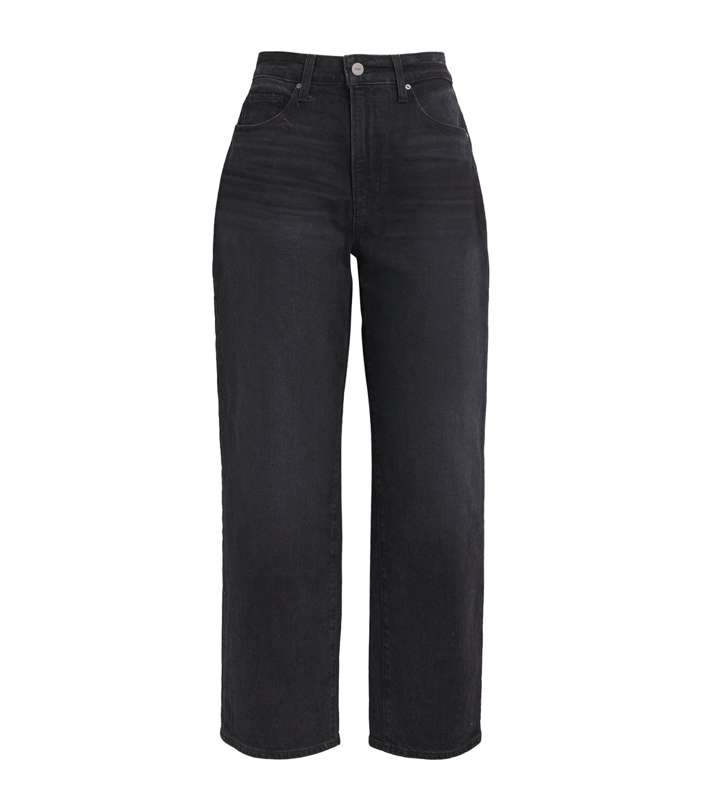 PAIGE Heartthrob Straight Jeans Solar Black