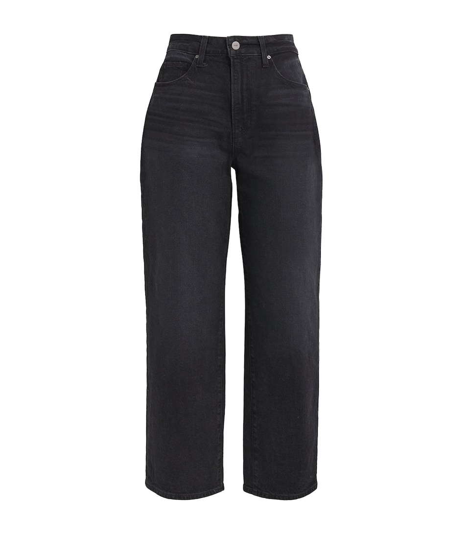 PAIGE Heartthrob Straight Jeans Solar Black