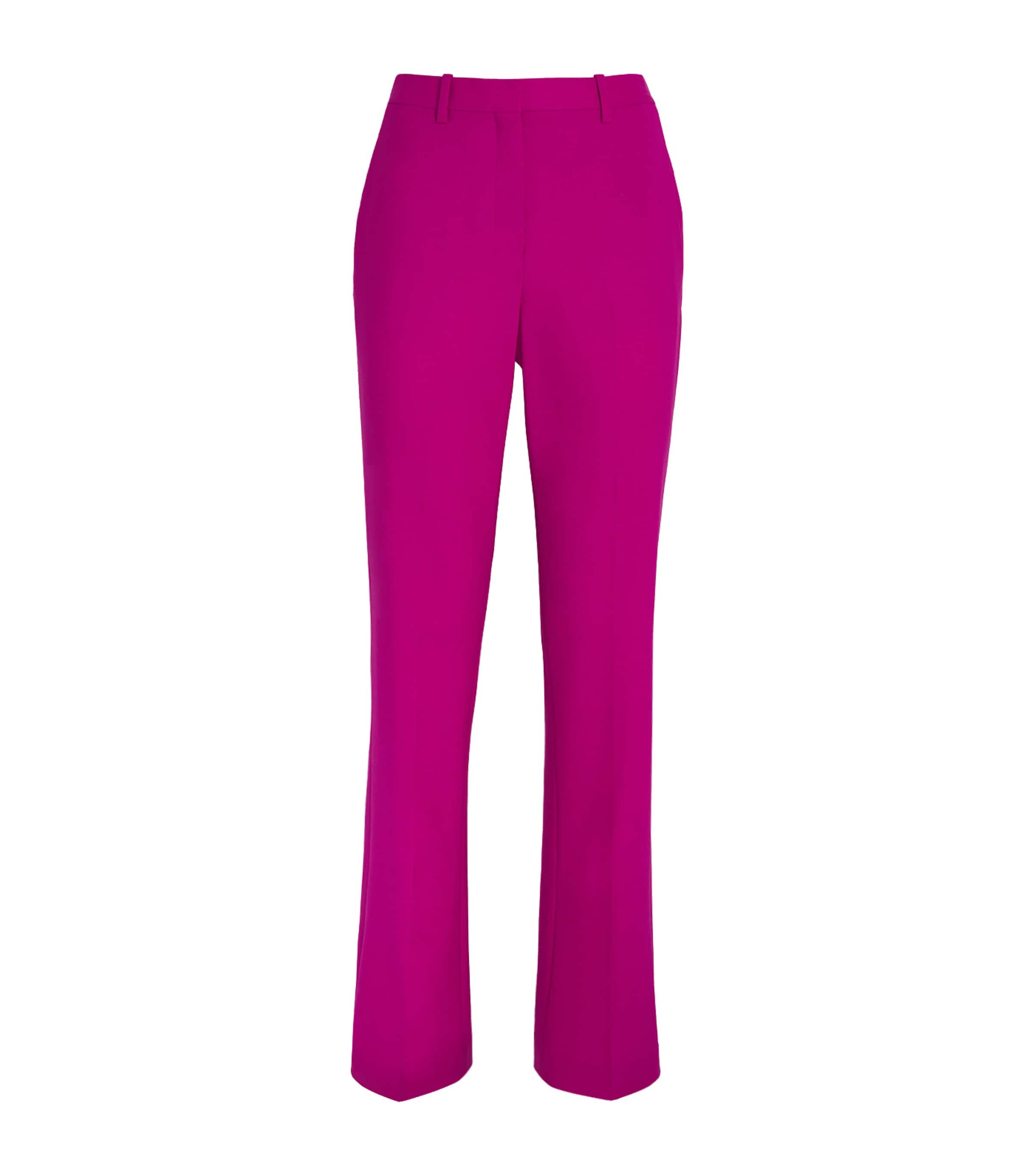Theory Wool-Blend Tailored Trousers Wildflower Sjm