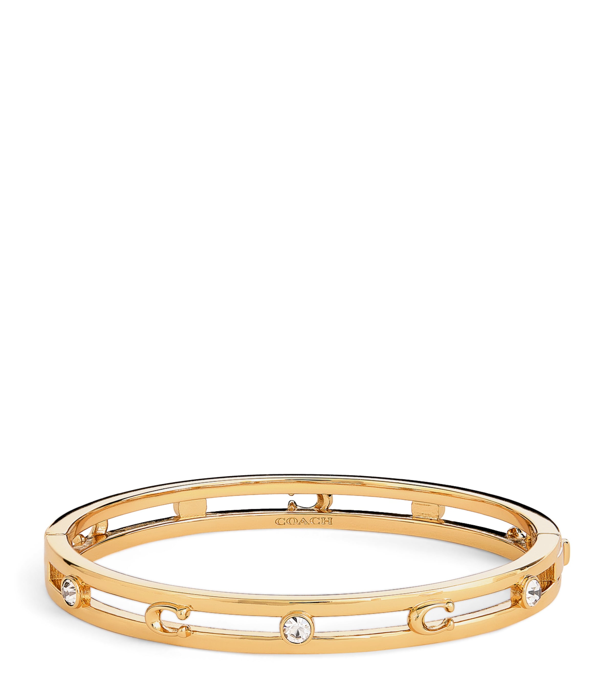 Coach Signature C Open Bangle Gold