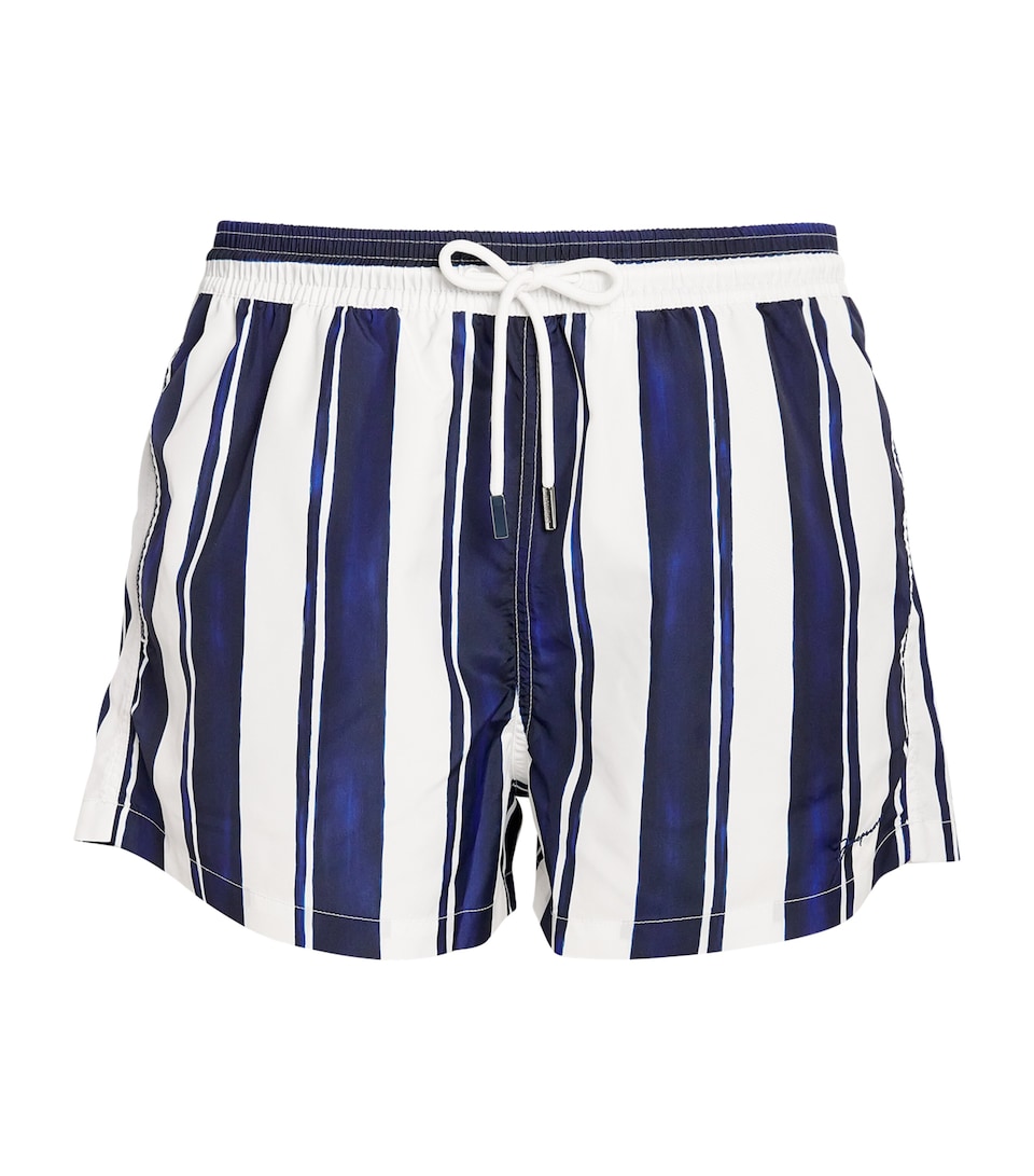 Vilebrequin Kids Logo Swim Shorts (4-14 Years) Bleu Marine