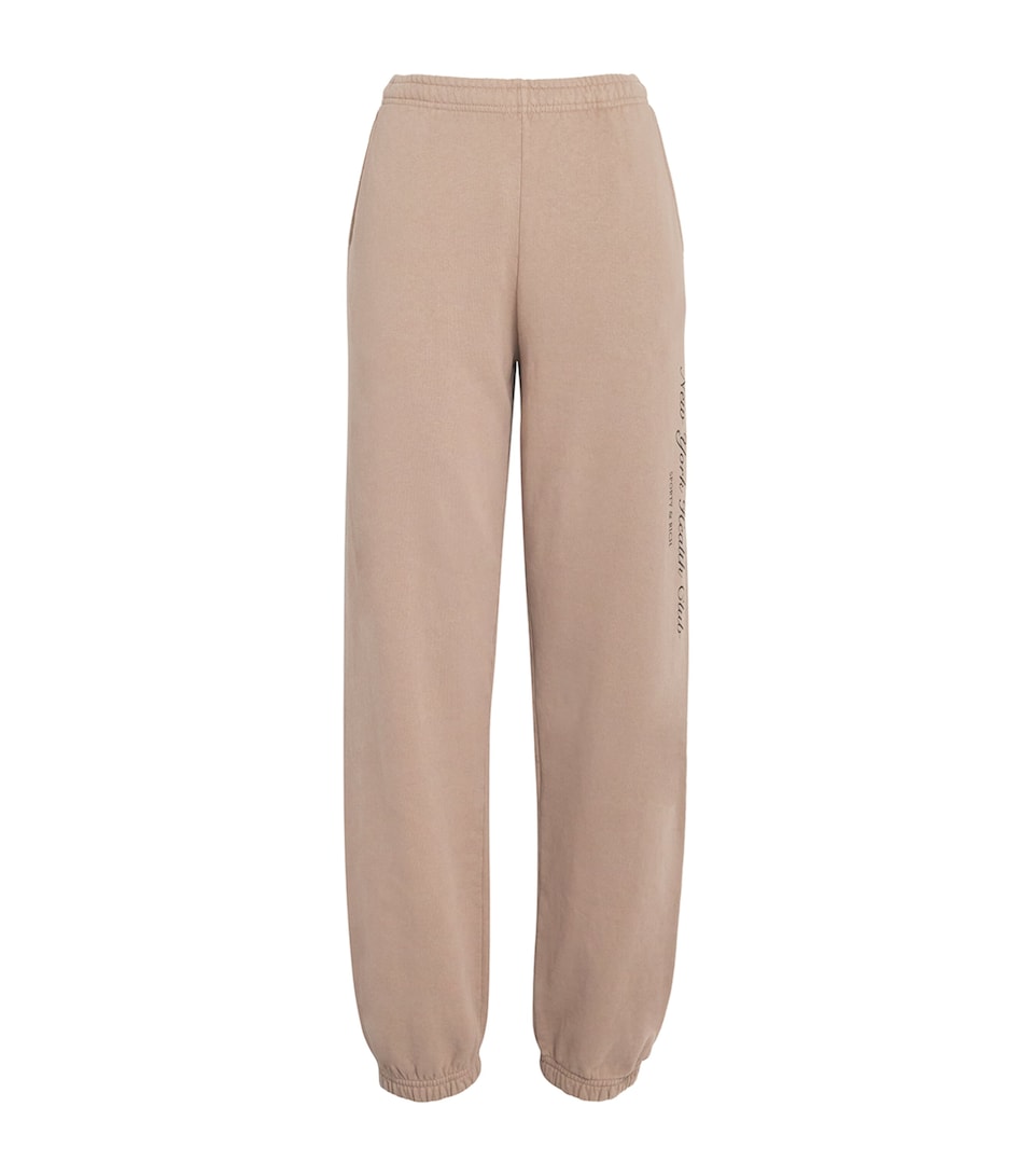 Sporty & Rich New York Health Club Sweatpants Mink Faded Black