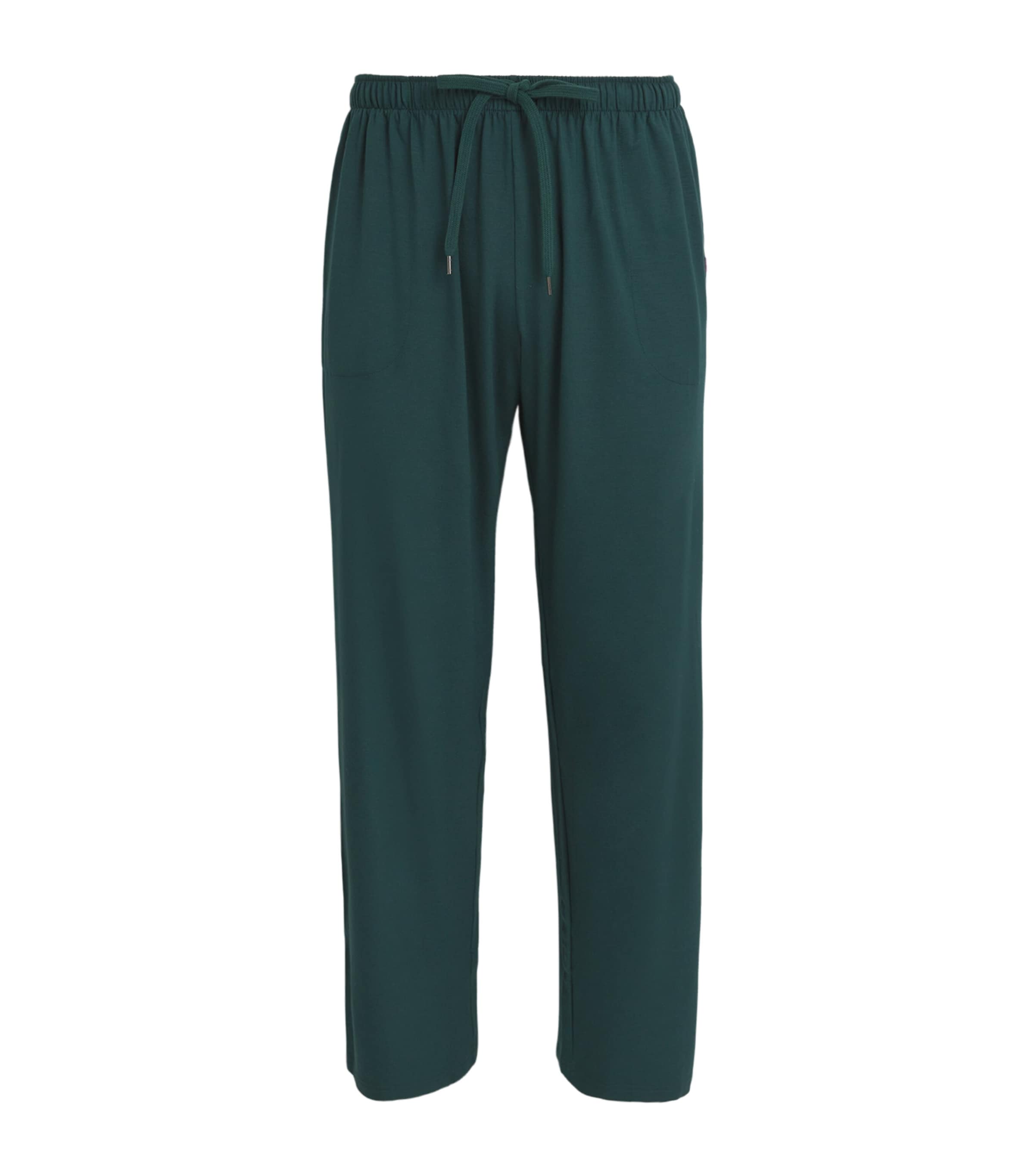 Derek Rose Basel Lounge Trousers Green