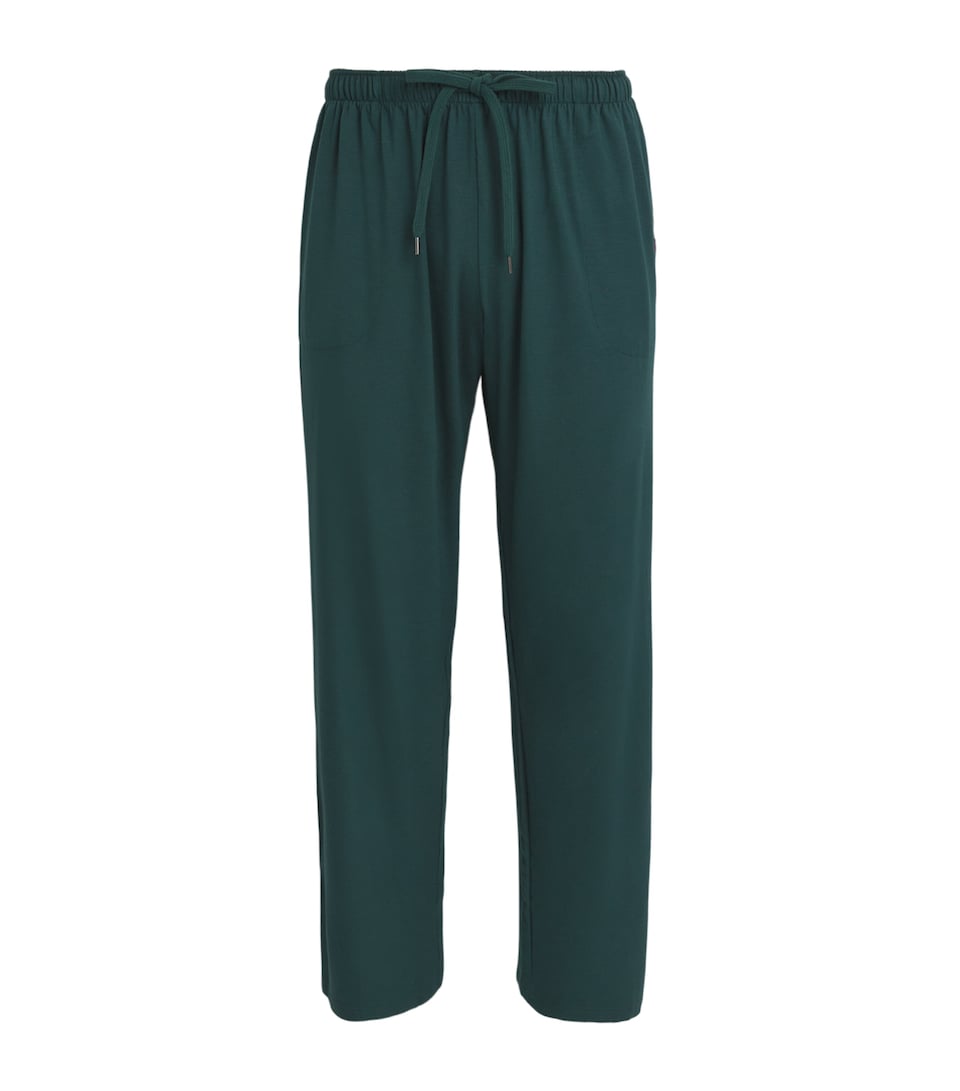 Derek Rose Basel Lounge Trousers Green