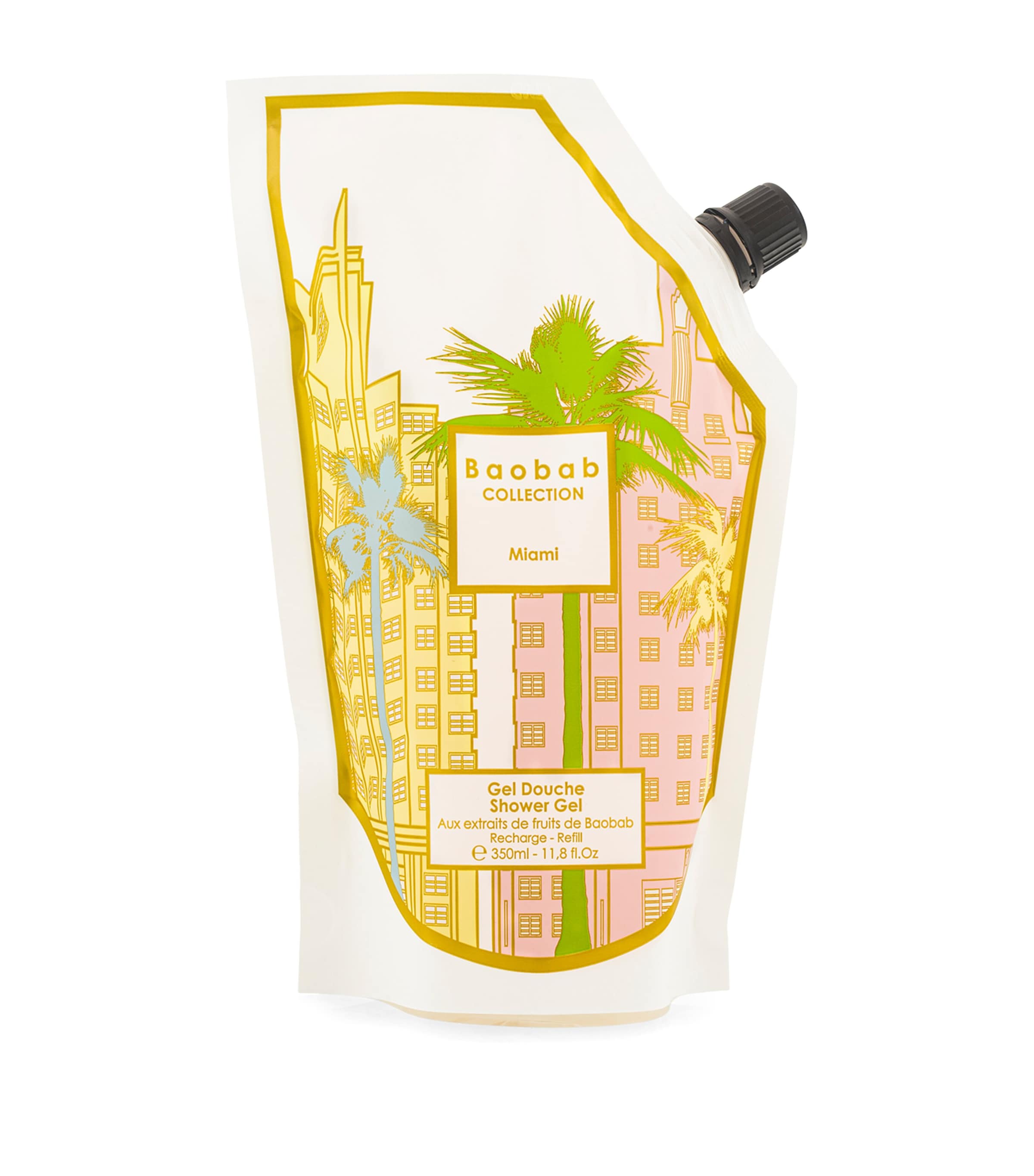 Baobab Collection Miami Shower Gel (350ml) - Refill White