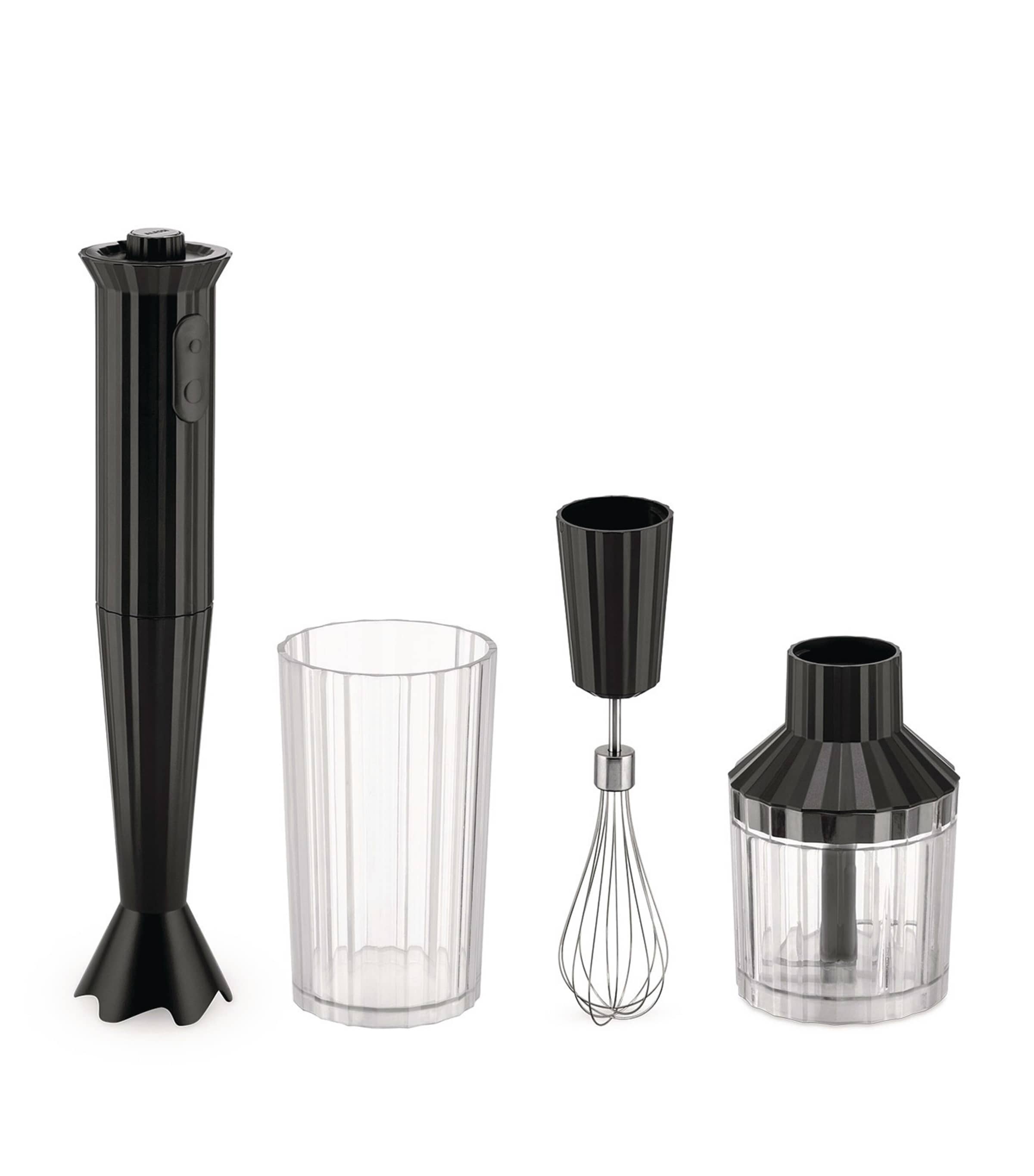 Alessi Plissé Hand Blender Set Black