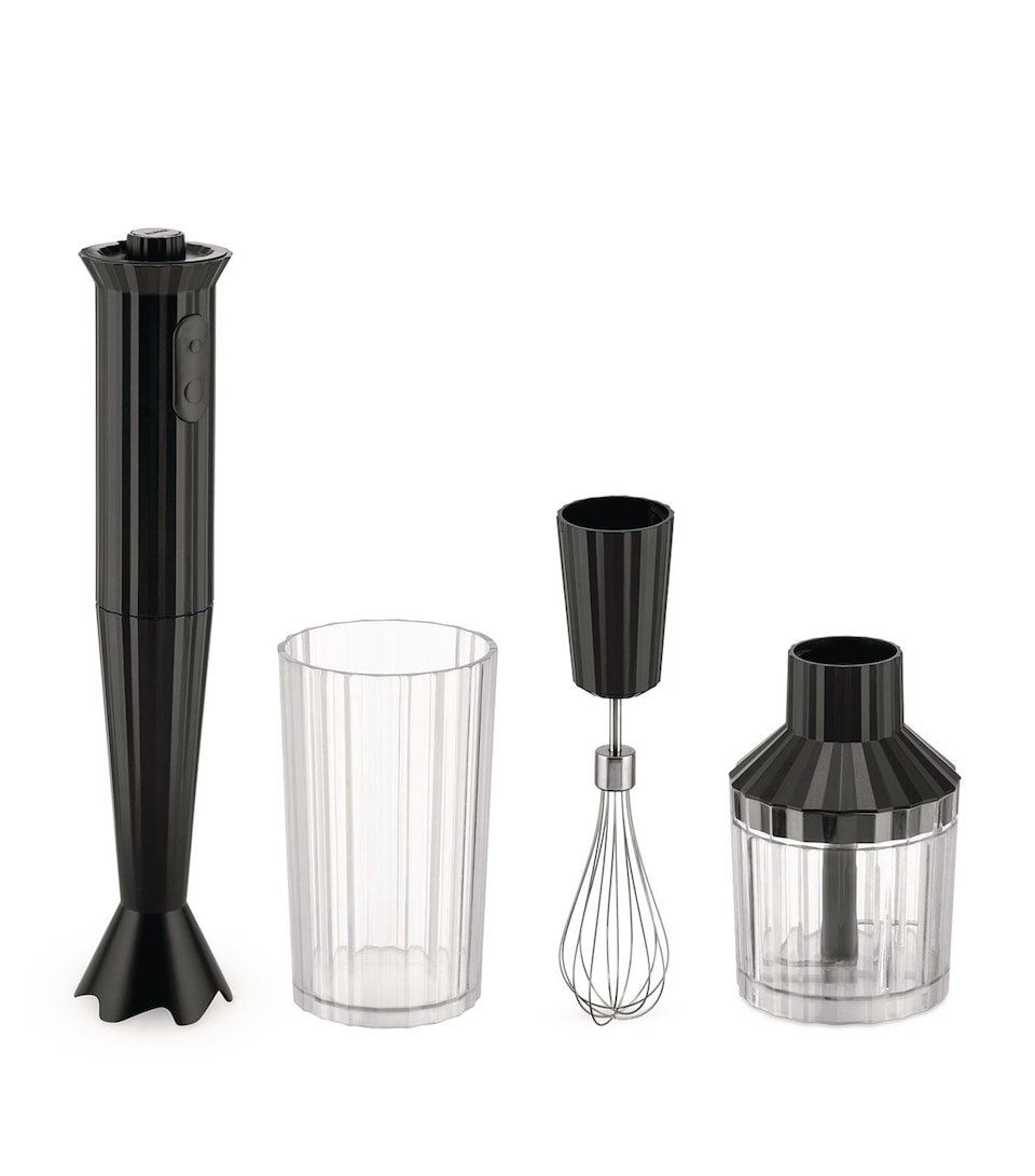 Alessi Plissé Hand Blender Set Black
