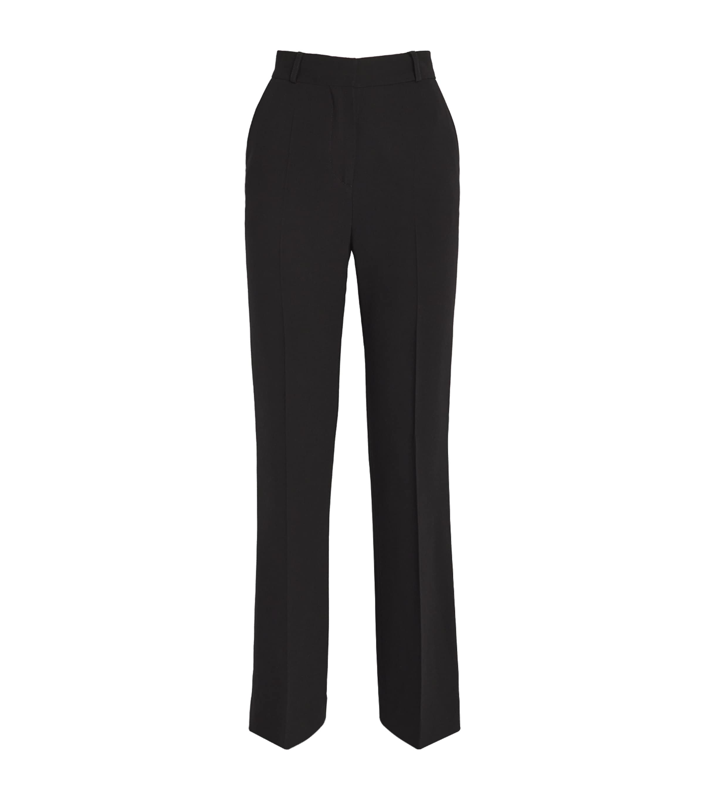 Totême Crepe Flared Trousers Black