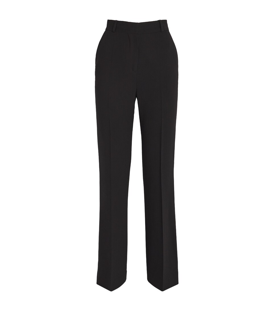 Totême Crepe Flared Trousers Black