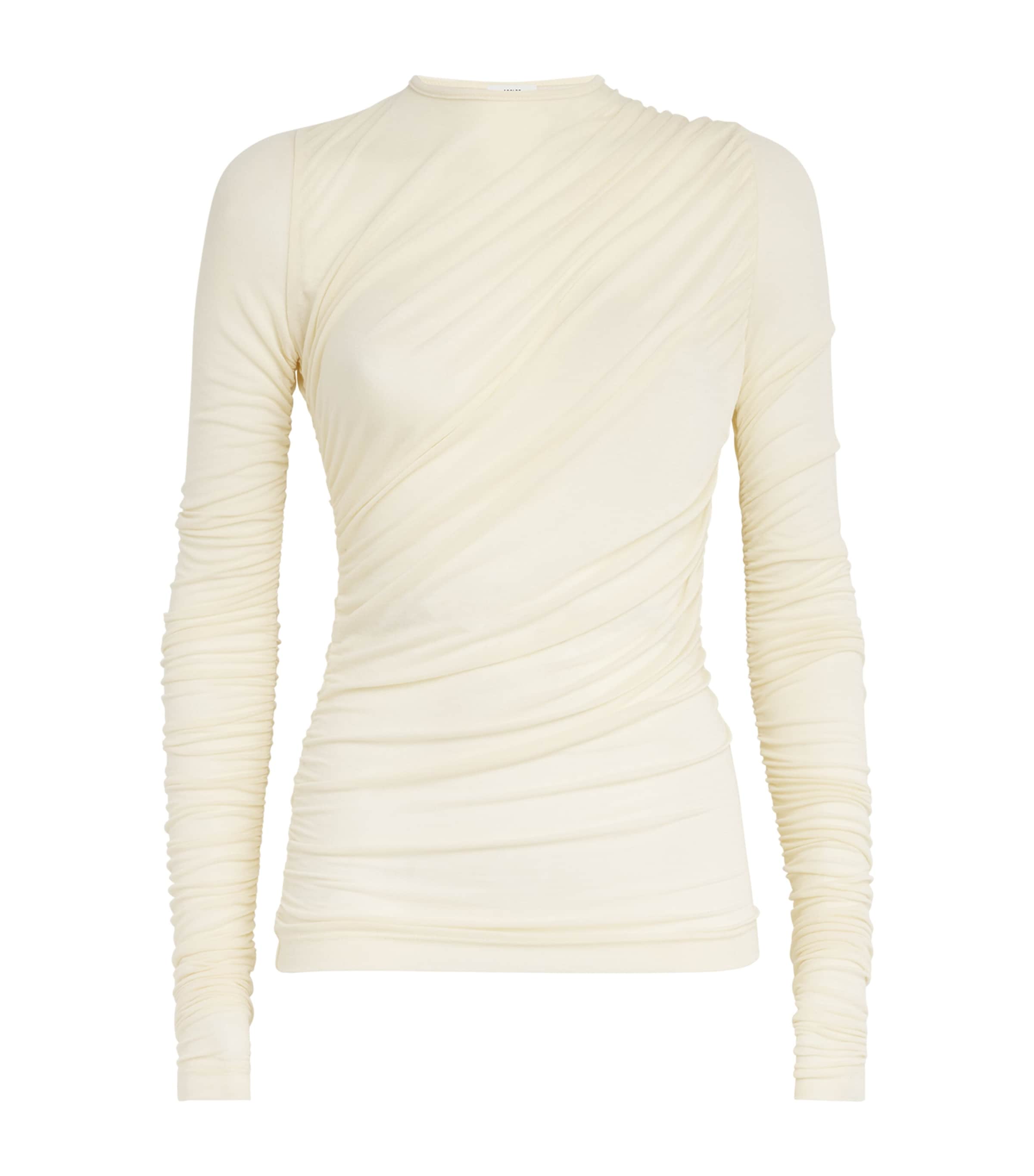 AGOLDE Tani Twist T-Shirt Oat Milk (dsty Whte)